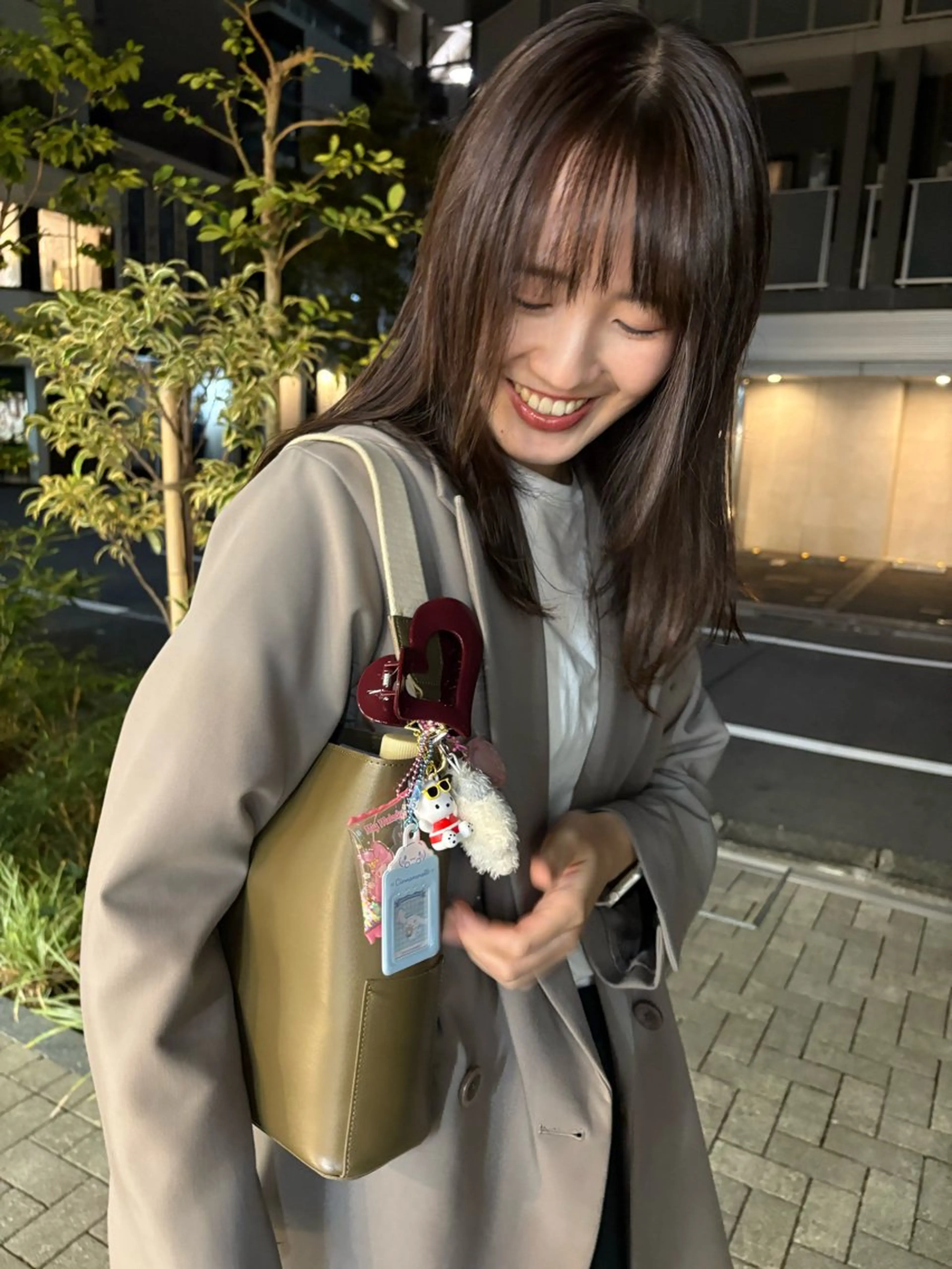 ミディアム カラー カット ヘアカラー eri kinjoのヘアスタイル