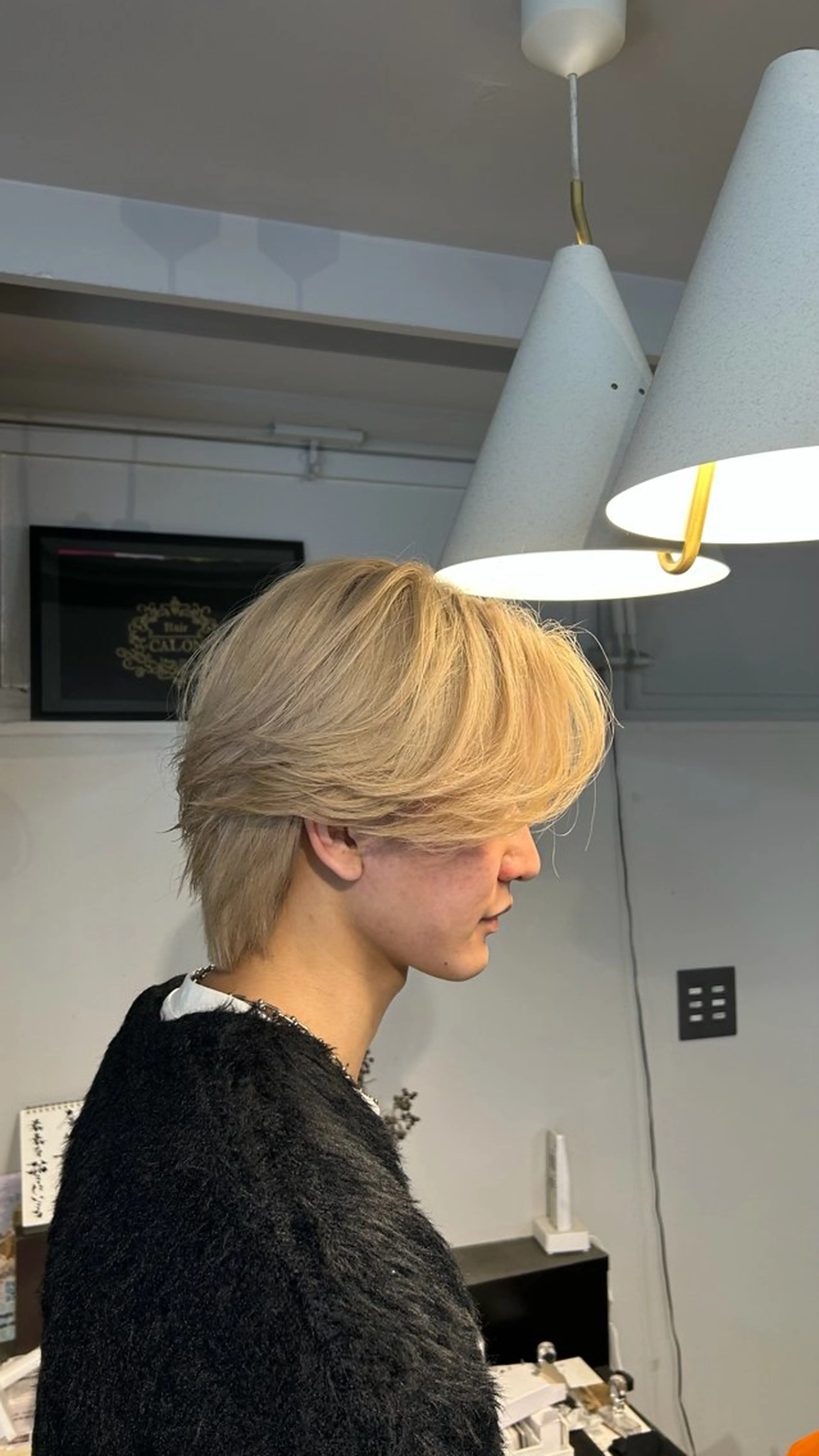 ショート カラー メンズ ヘアカラー hairCALON よしきモデル募集中のヘアスタイル