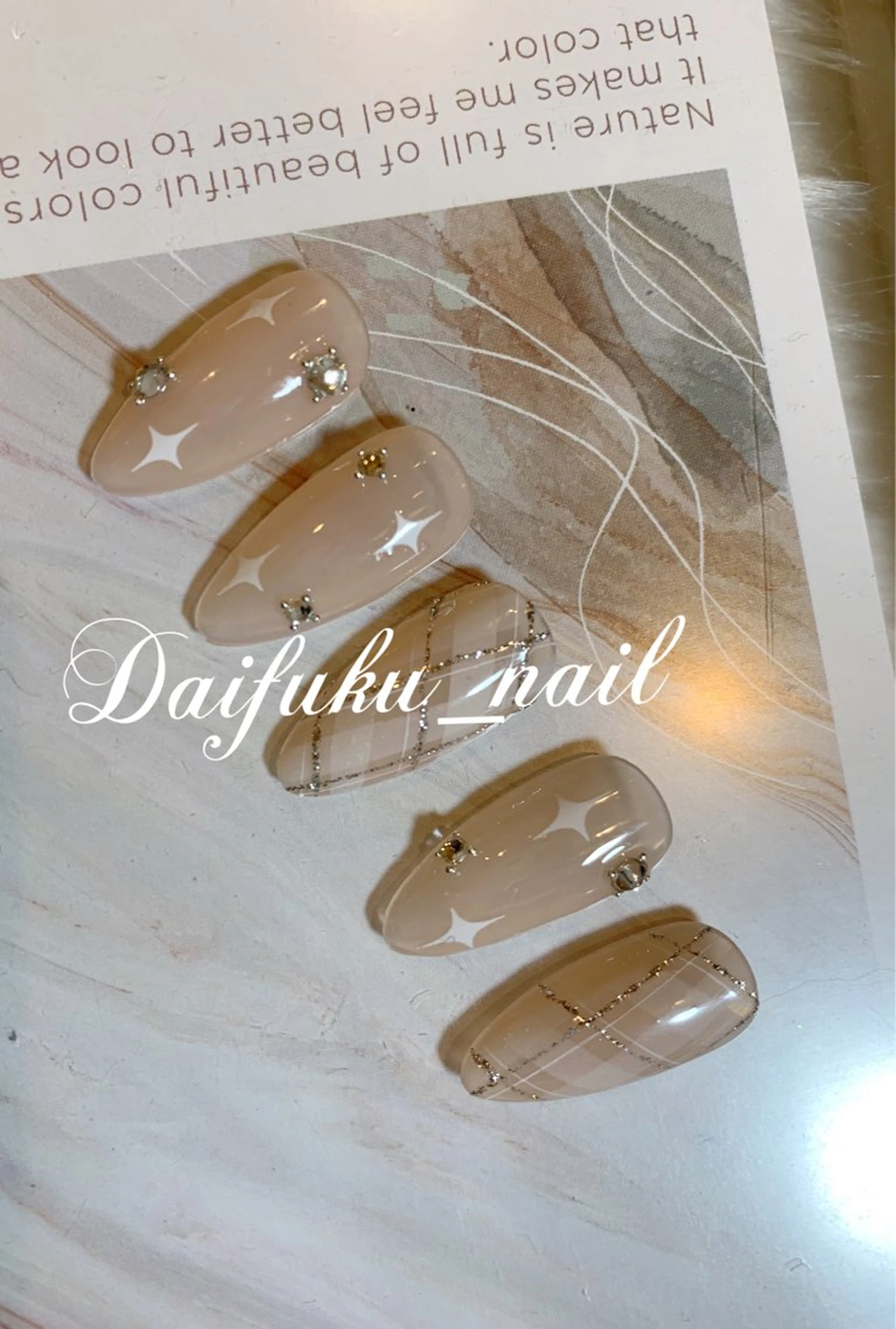 ロング Daifuku nailsのネイルデザイン
