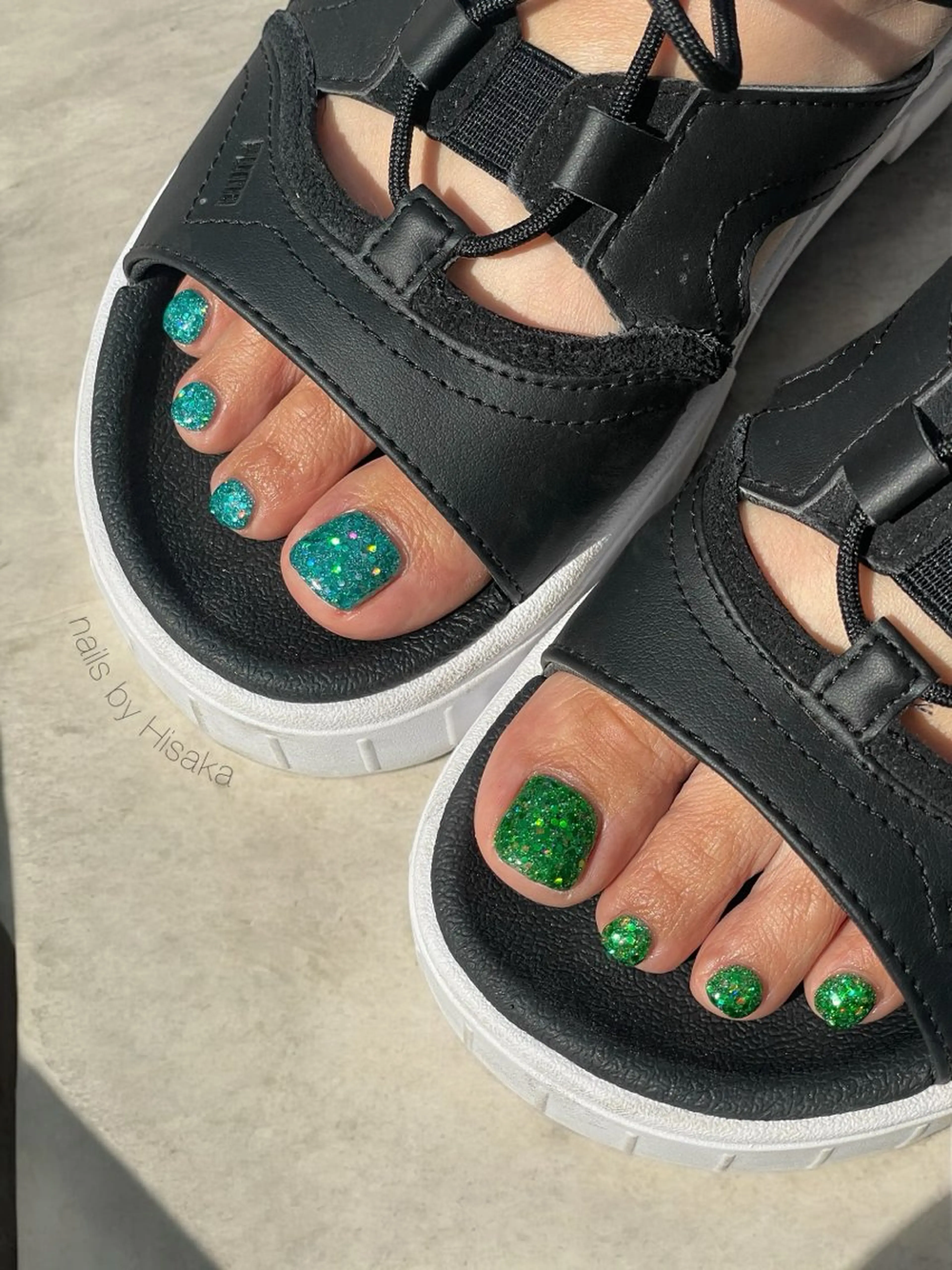 オフなし フットネイル ワンカラー (マグネット、フラッシュOK)の写真