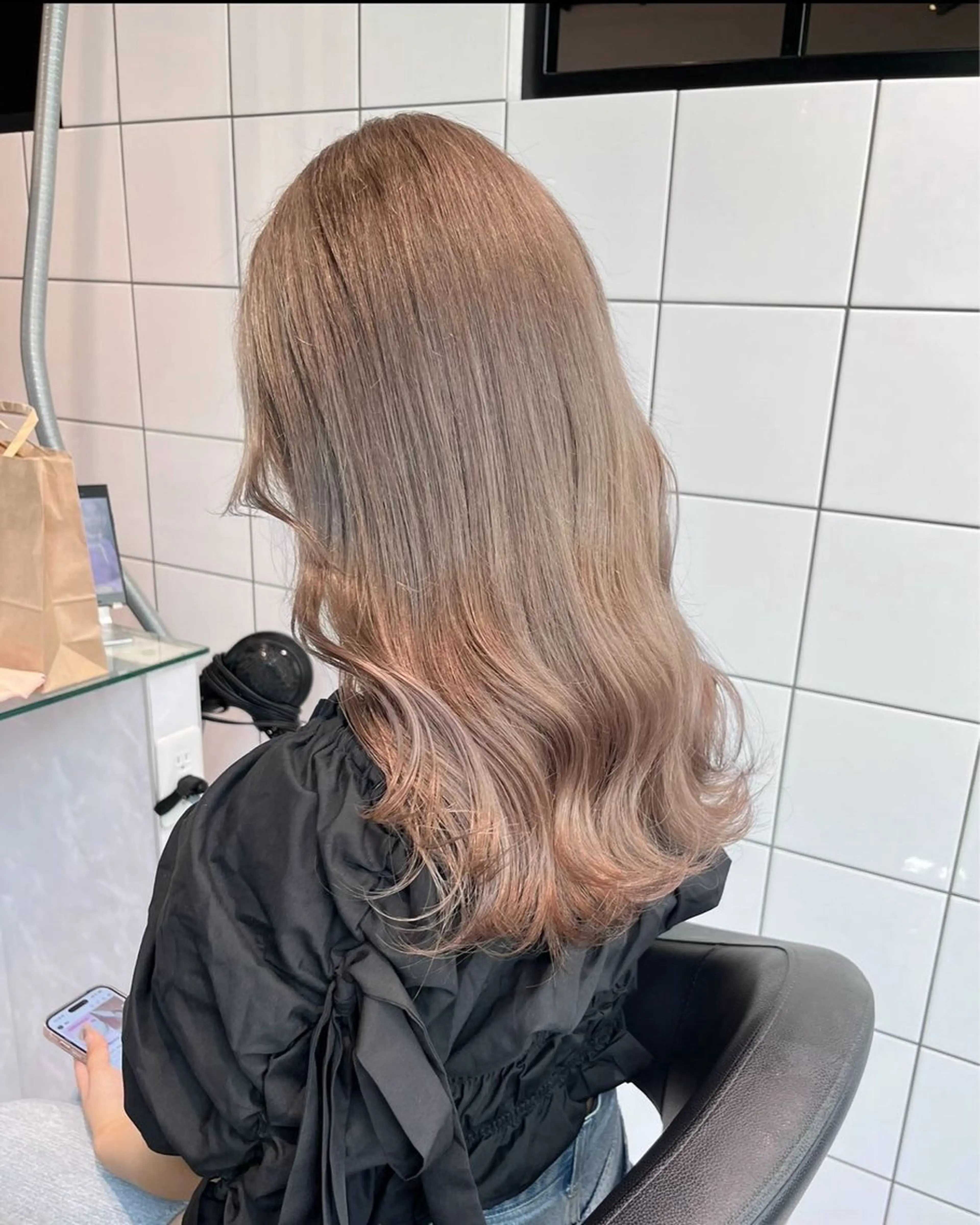 セミロング カラー 韓国風透明感カラー‎ /yurinのヘアスタイル