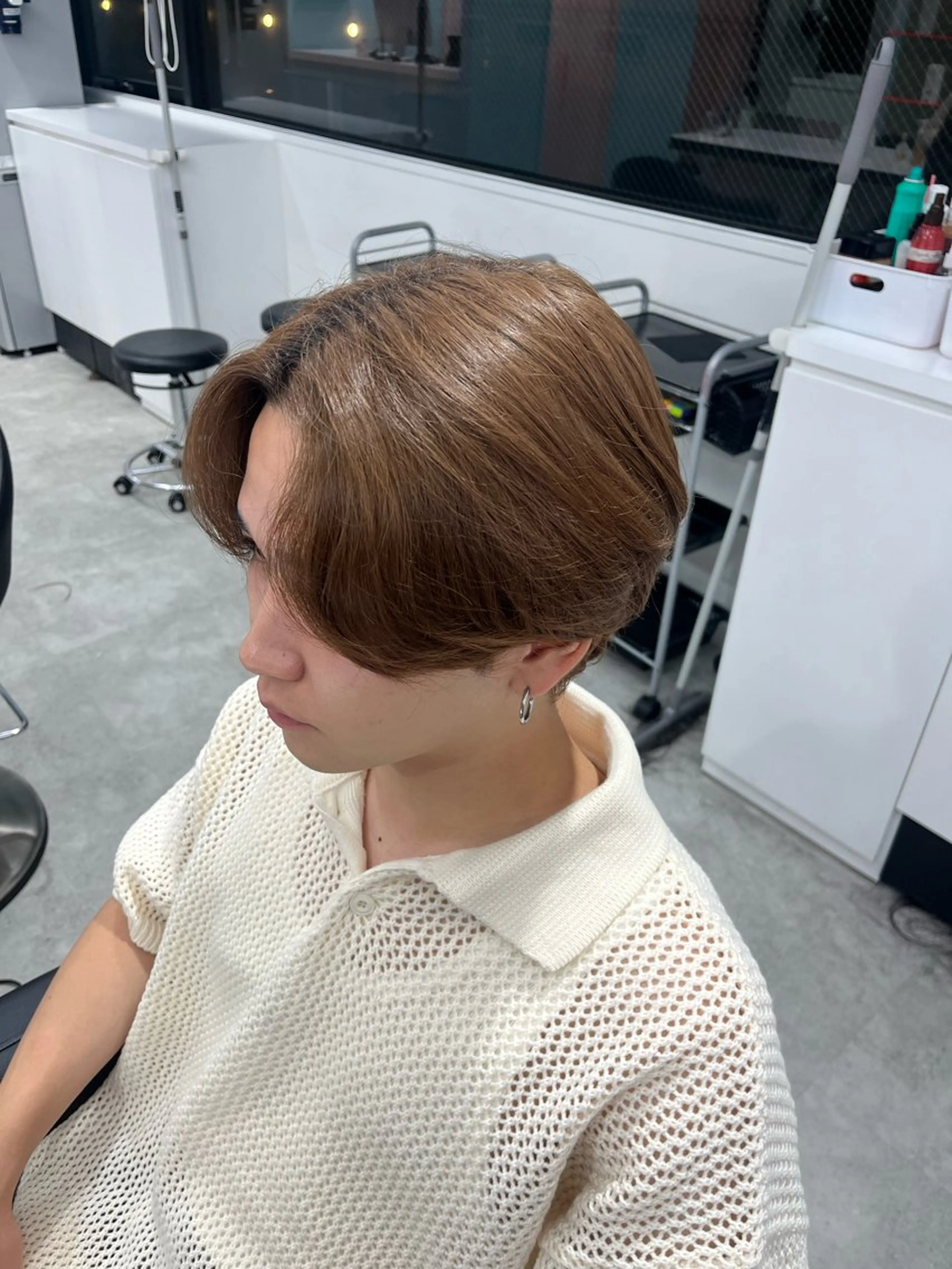 カラー メンズ みう/仙台/暖色/ 艶髪/顔周りカット/のヘアスタイル