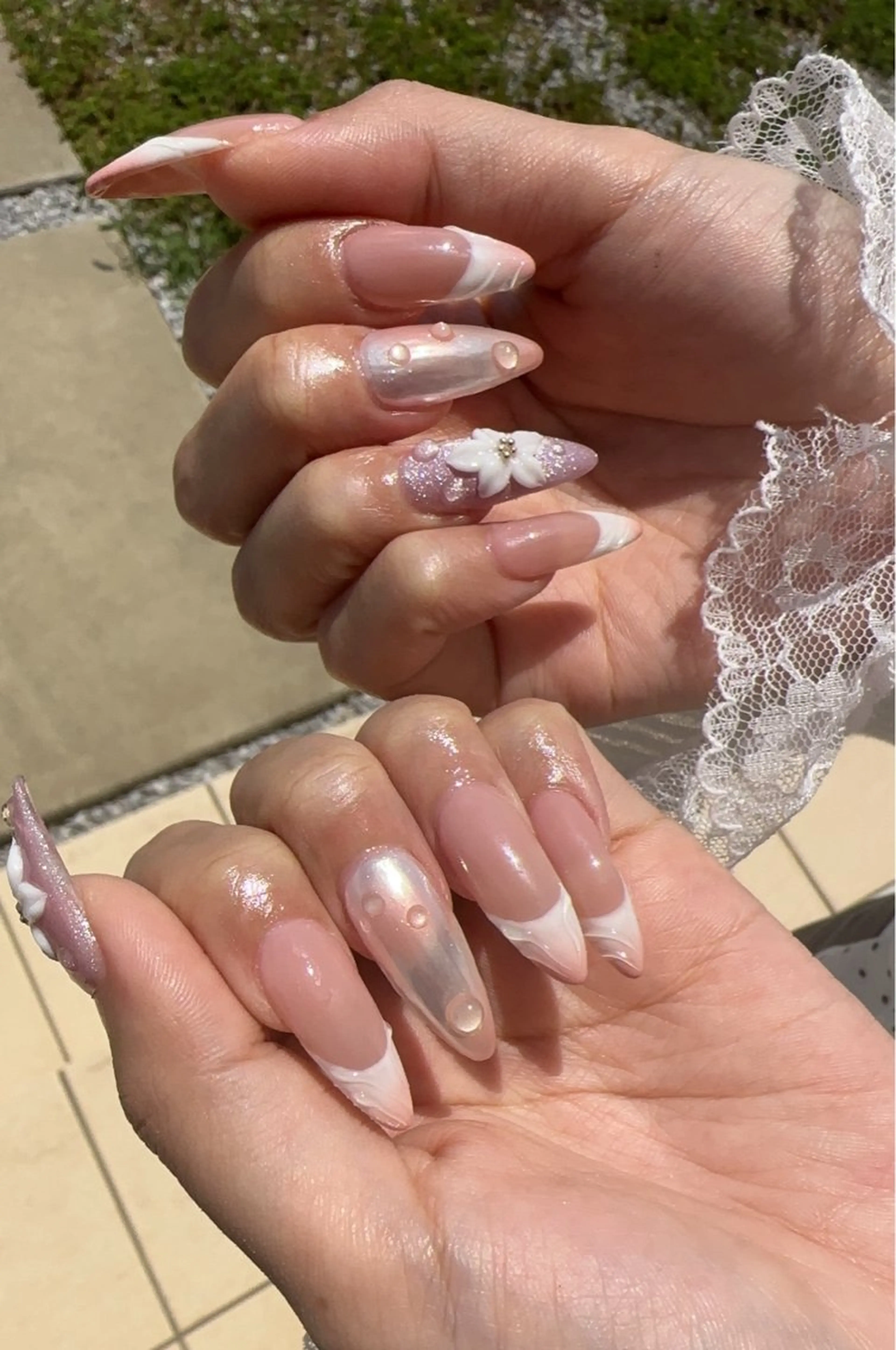 ネイル フラワーネイル ハンドネイル nail salon OnRのネイルデザイン