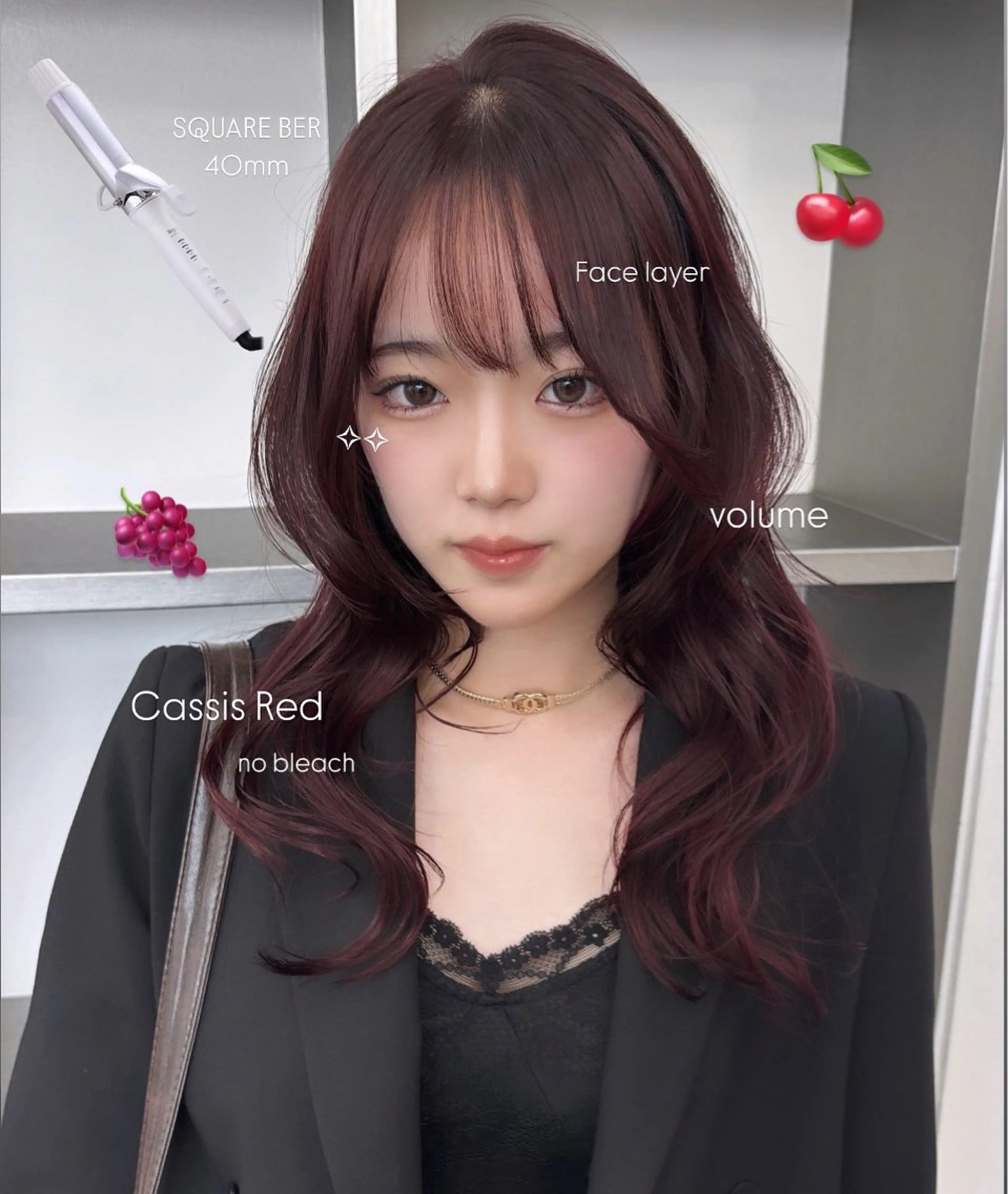 ロング カラー ヘアアレンジ カシス レイヤーカット ヘアカラー トリートメント ヘアセット 天神レイヤーカット No.1💖マユカのヘアスタイル