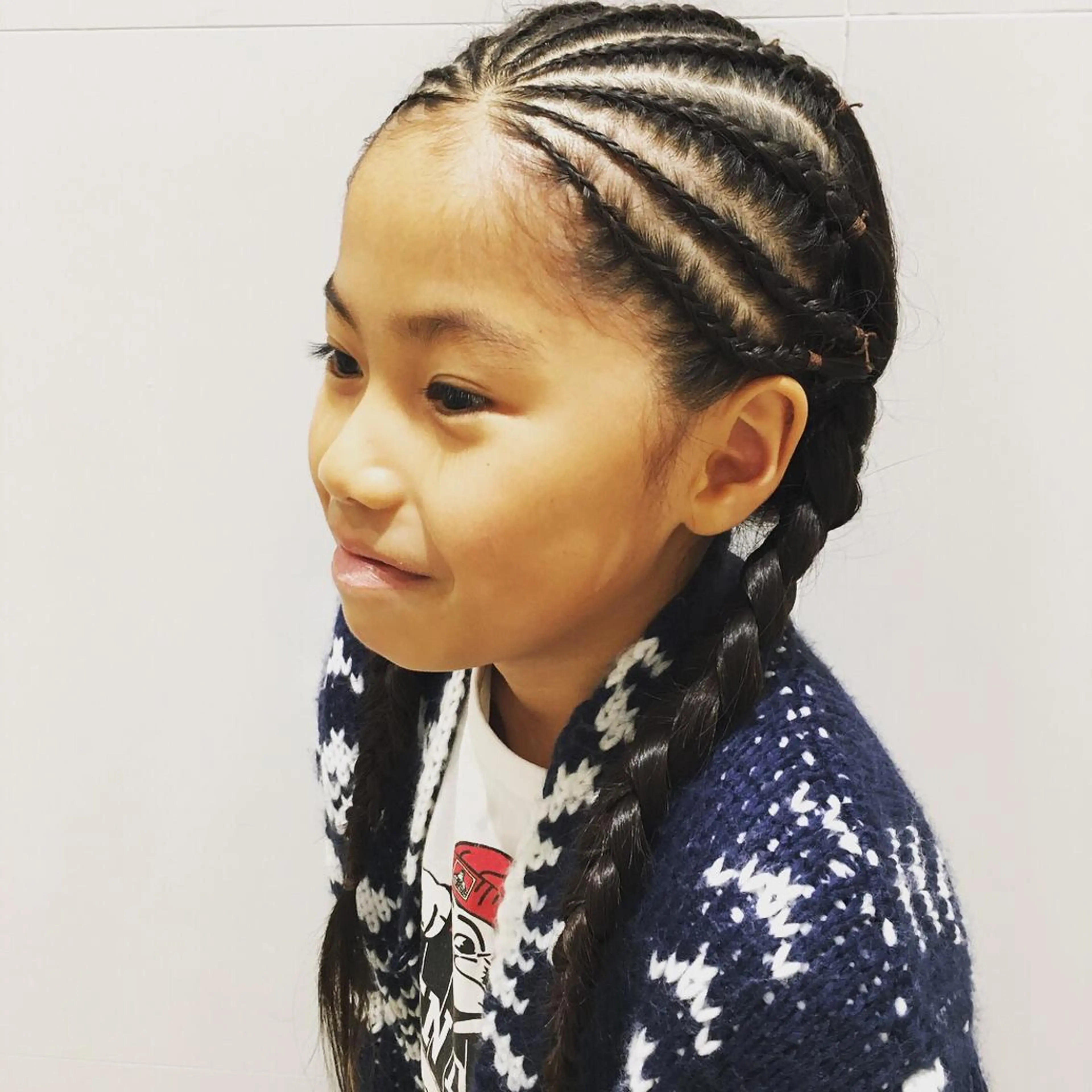 ロング カラー ヘアアレンジ キッズ マツエク・マツパ きむえり/髪質改善 /うねり広がり改善のヘアスタイル