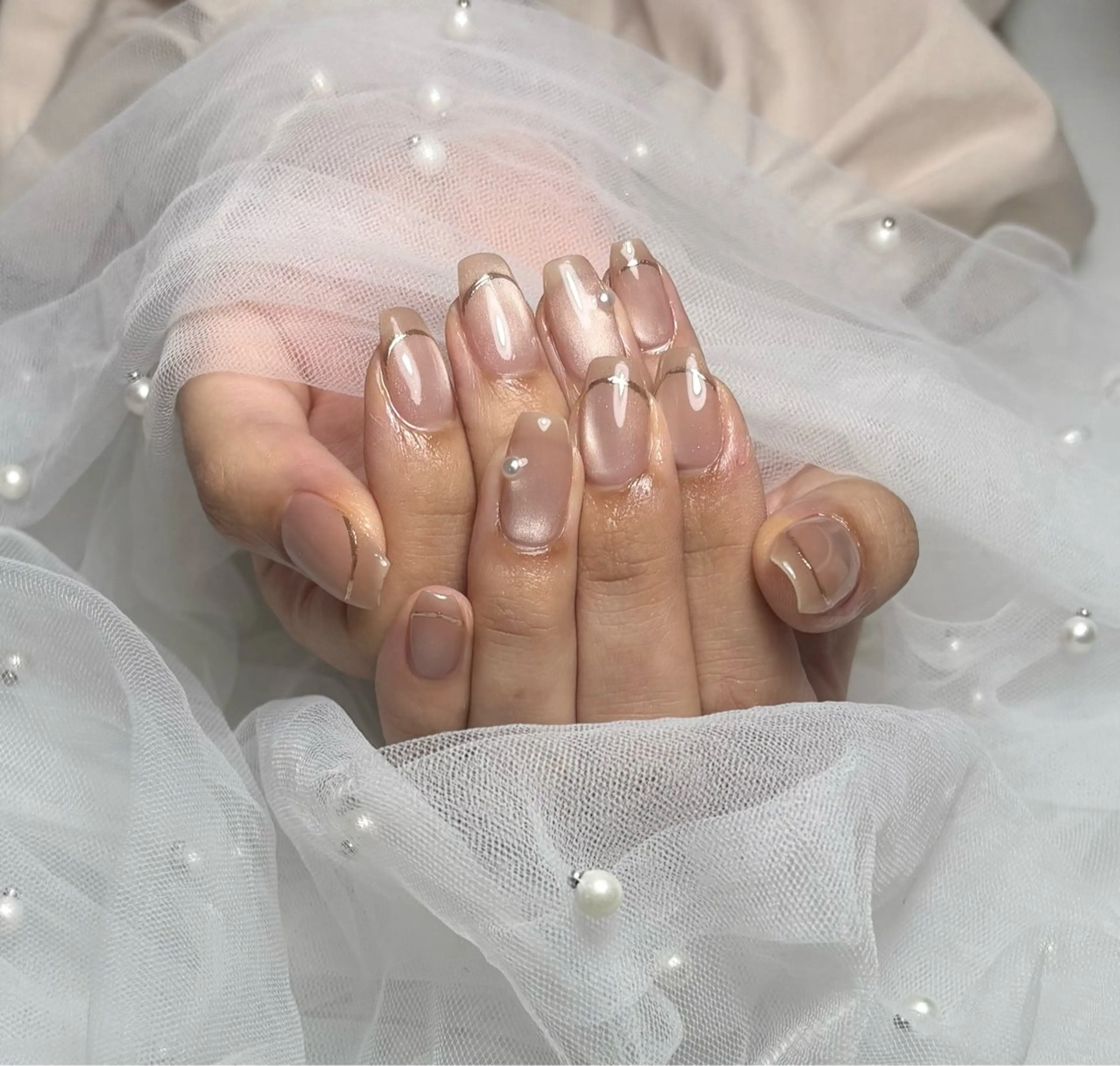 ネイル マグネットネイル オフィスネイル ハンドネイル 🦋 Rina🦋のネイルデザイン