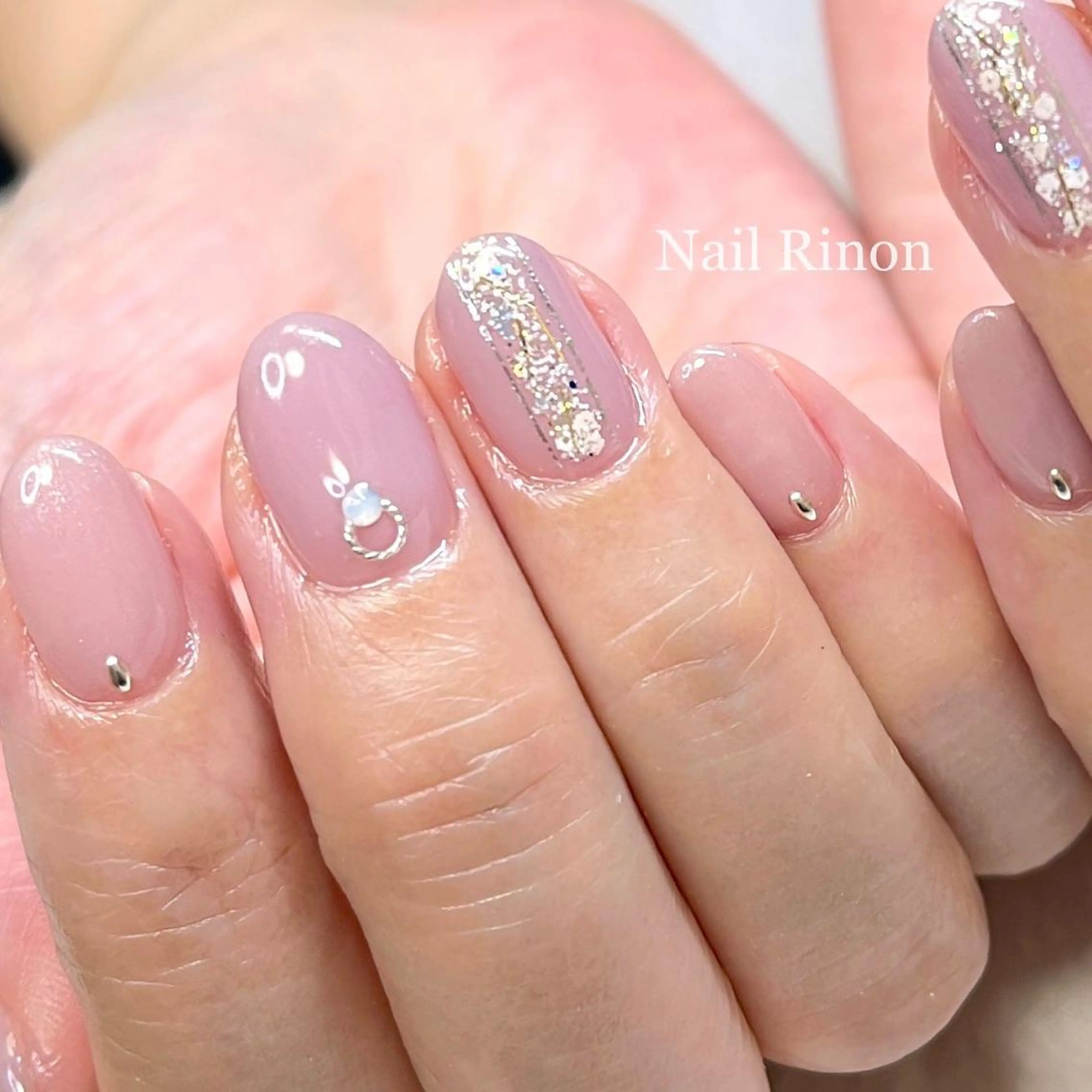 ネイル キラキラネイル ハンドネイル Nail Rinonのネイルデザイン