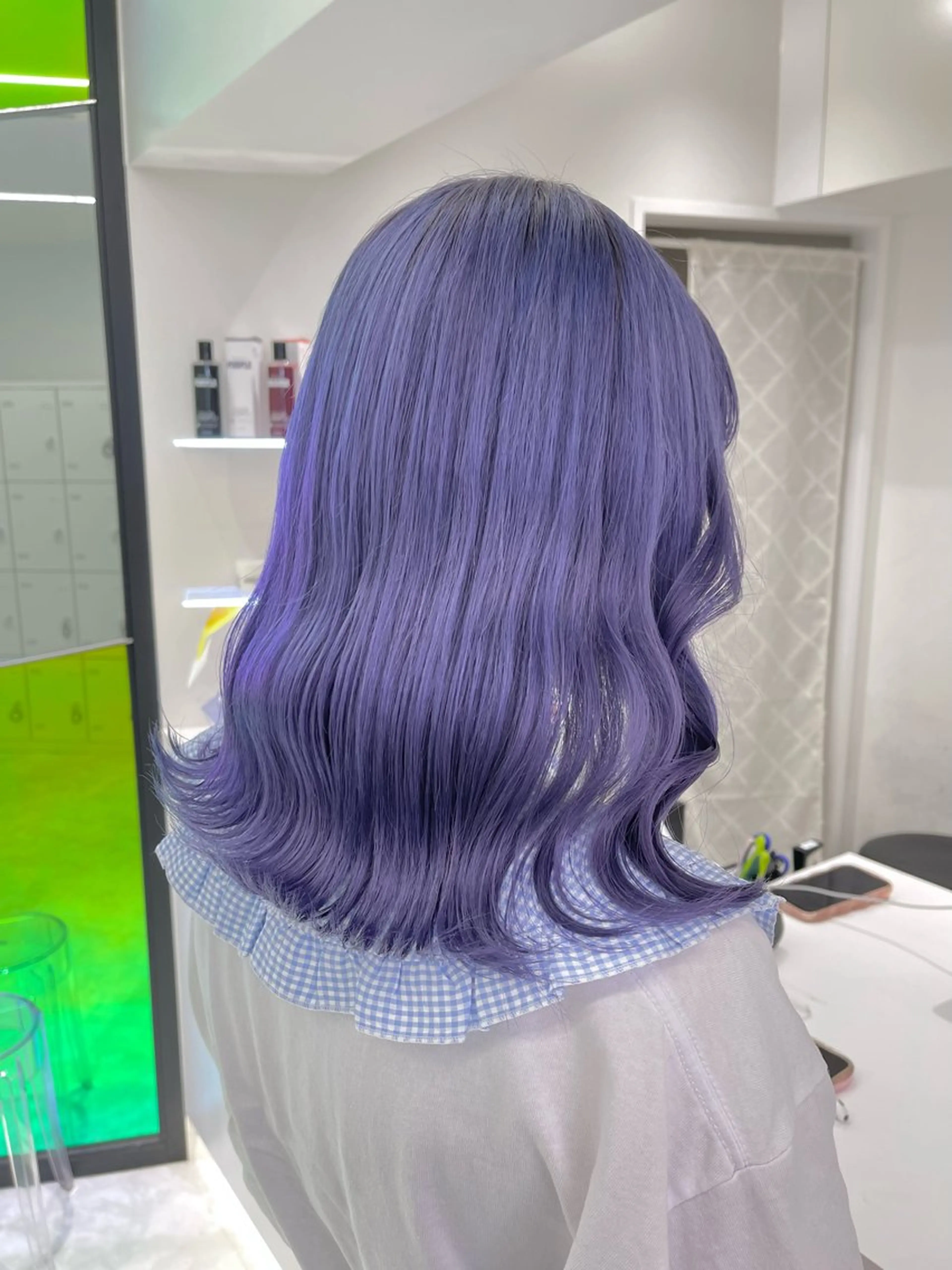 ミディアム カラー ヘアカラー 🤍💕ブリーチカラ ーAyaka💕🤍のヘアスタイル