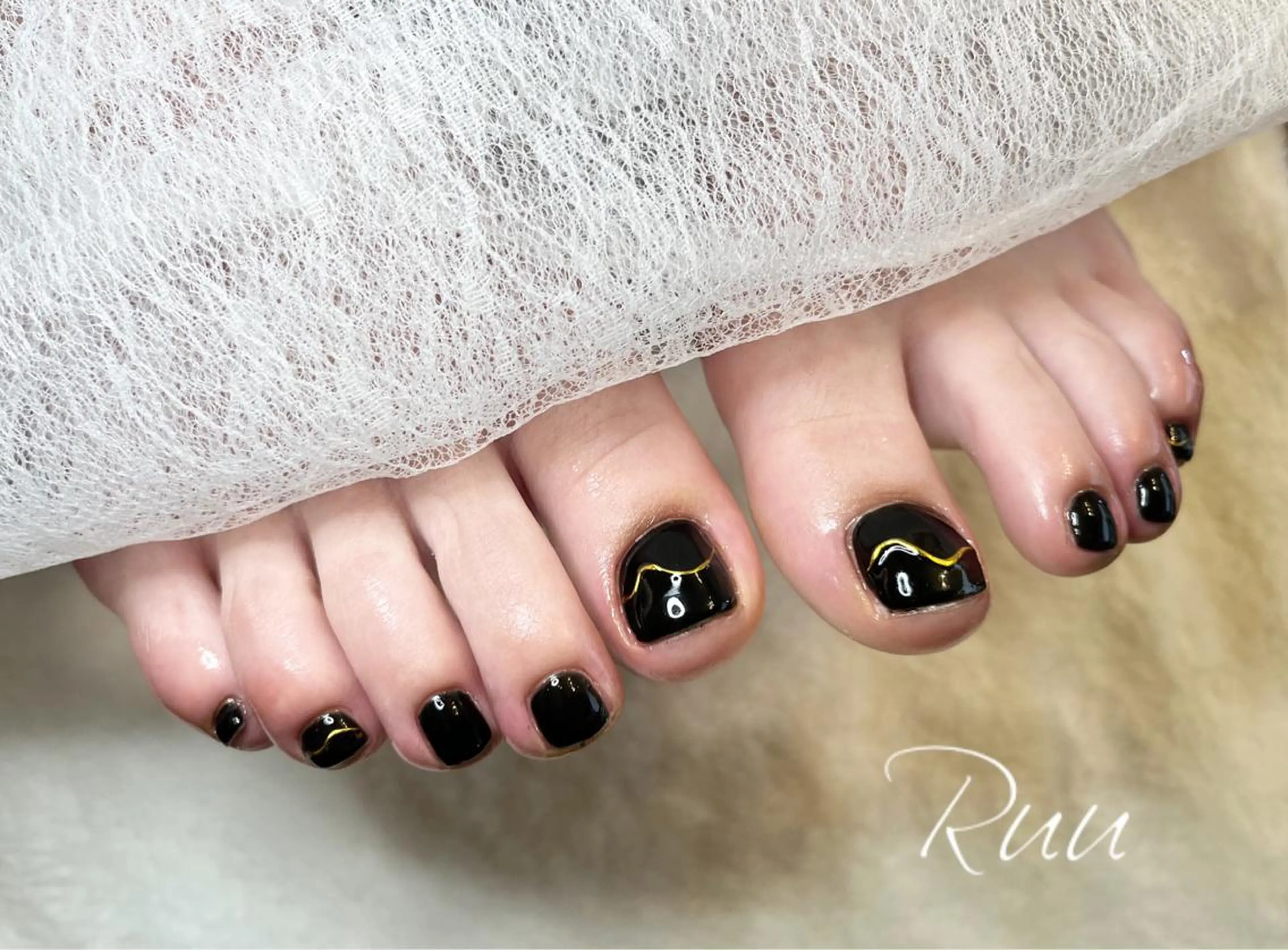 ネイル アートネイル フットネイル フレンチネイル キラキラネイル 韓国ネイル Nail salon Ruuのネイルデザイン