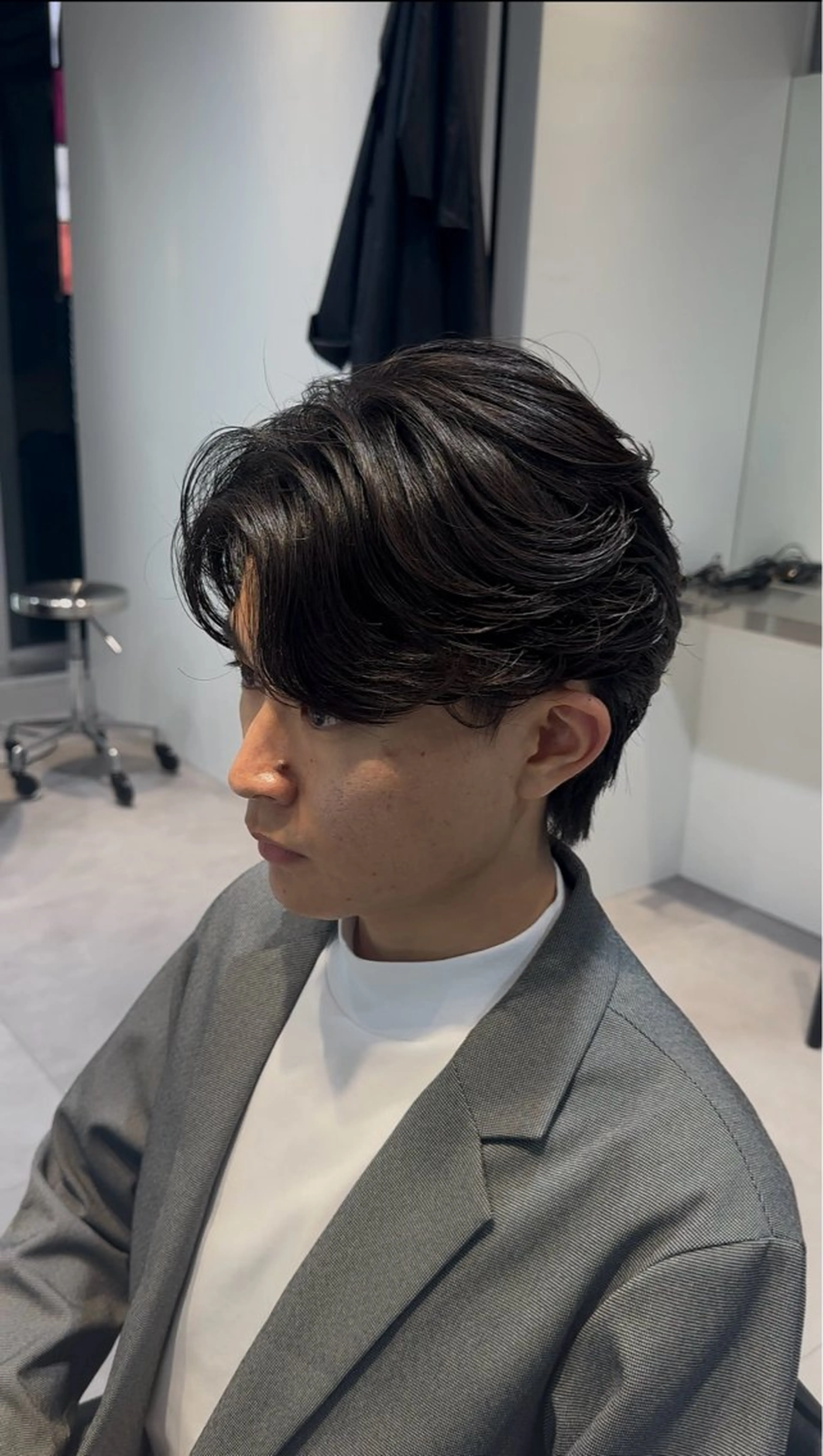 【ミニモ学割👩‍🎓】メンズ限定！骨格矯正カット🔥➕ニュアンスパーマかっの写真