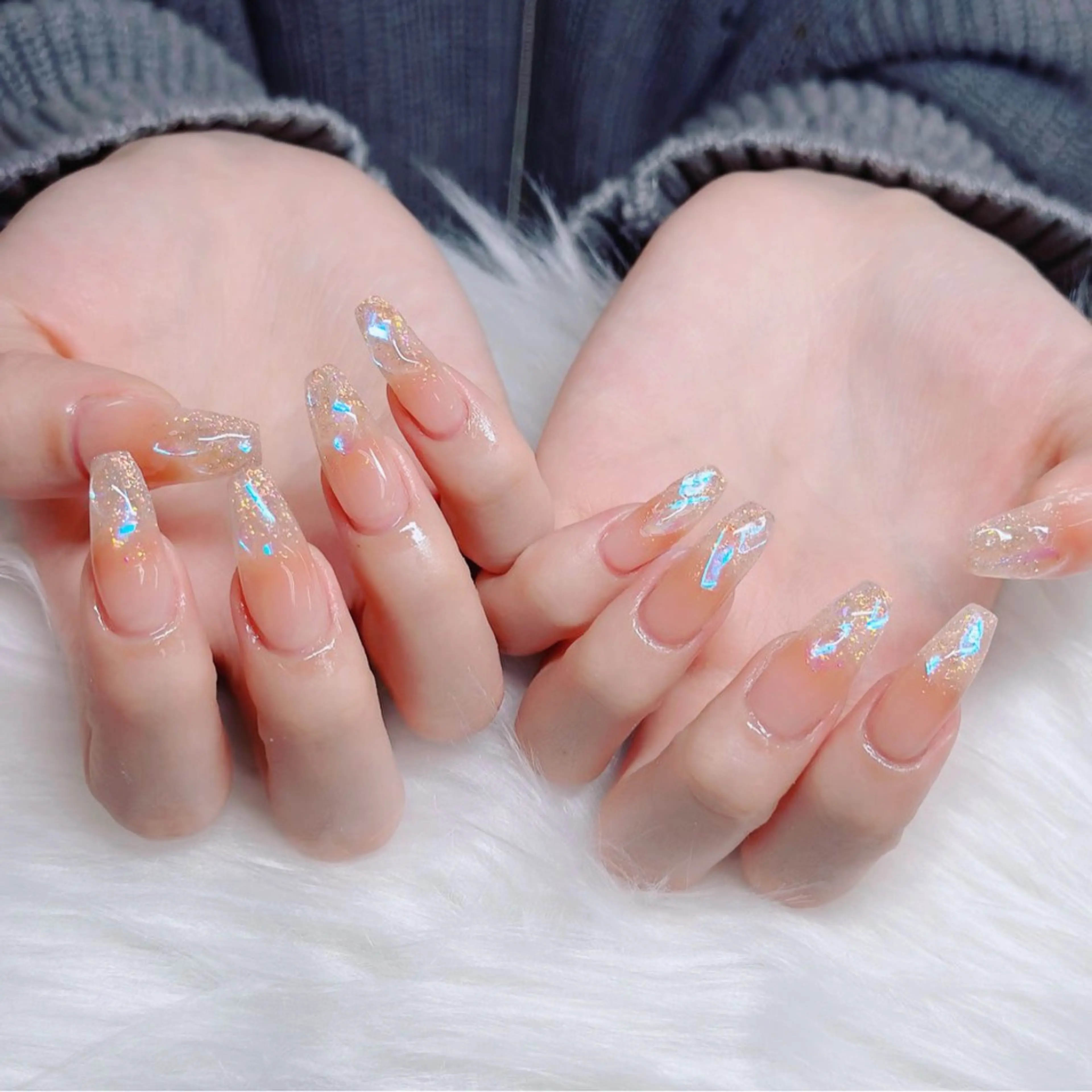 ネイル フレンチネイル ジェルネイル 韓国ネイル マグネットネイル ネイルチップ Anh 高田馬場のネイルデザイン