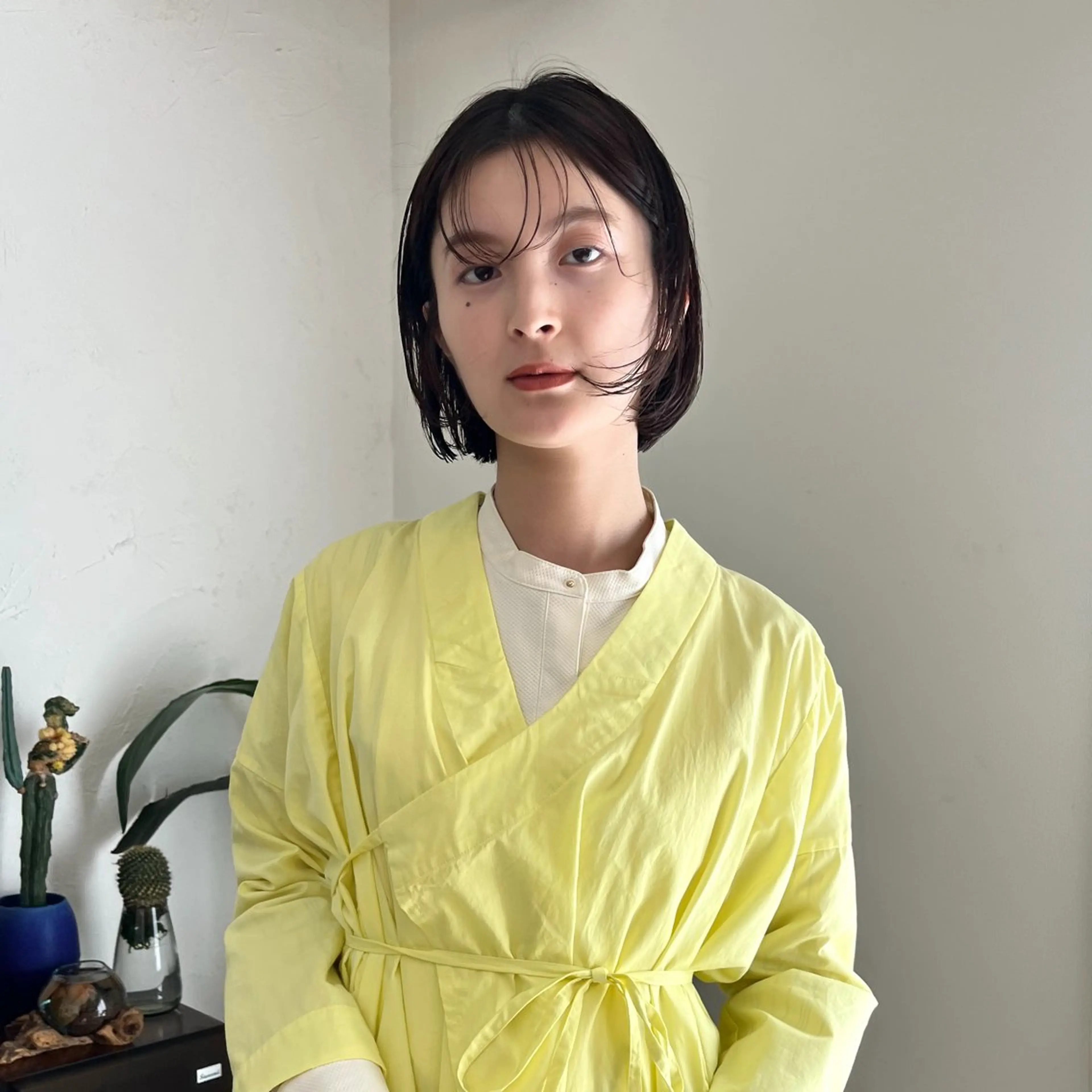 ミディアム ボブ 小山夕稀/ニュアンス パーマ/新城のヘアスタイル