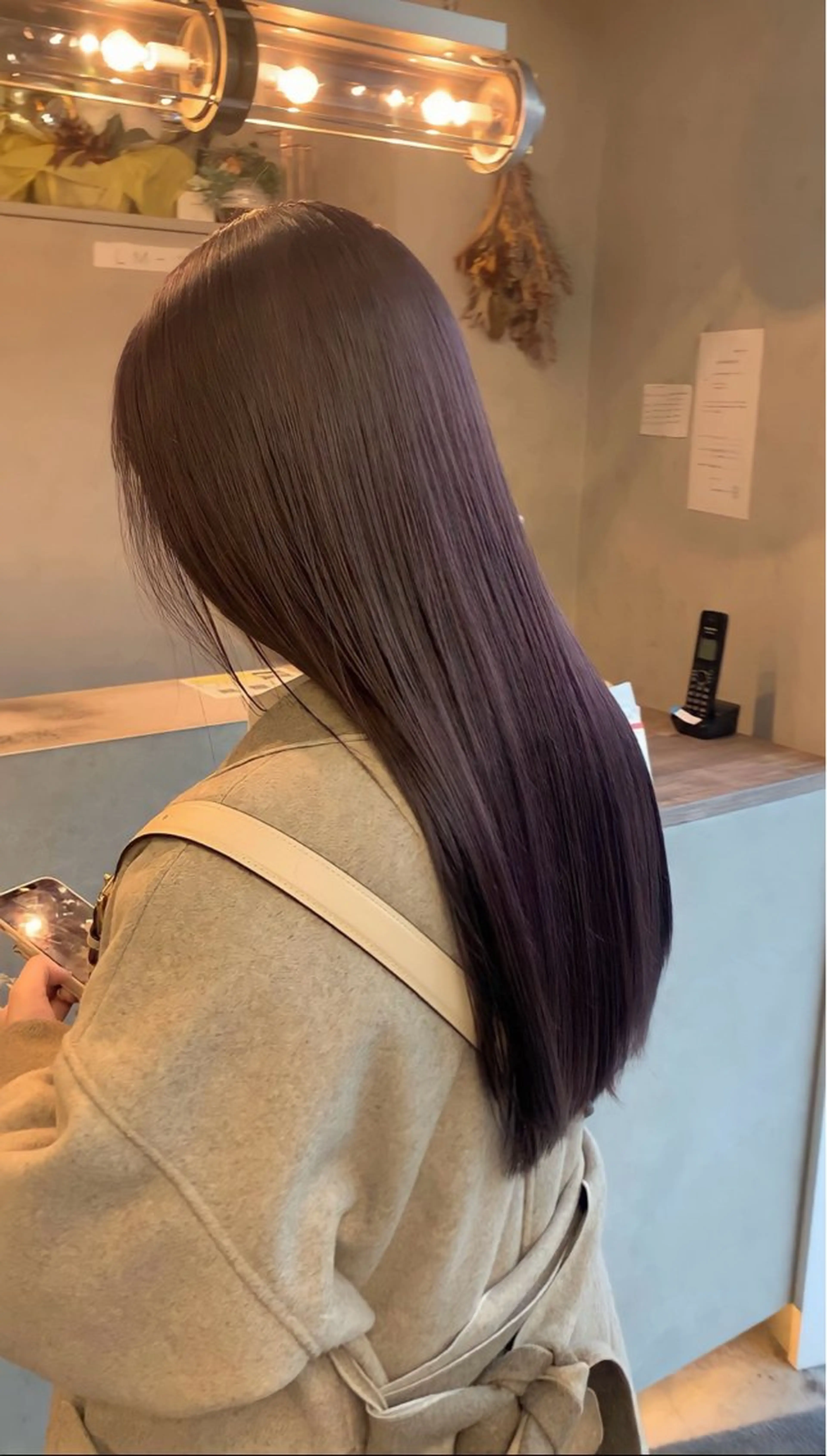 ロング カラー 透明感カラー ラベンダーカラー Haru/THREE …by velvetのヘアスタイル