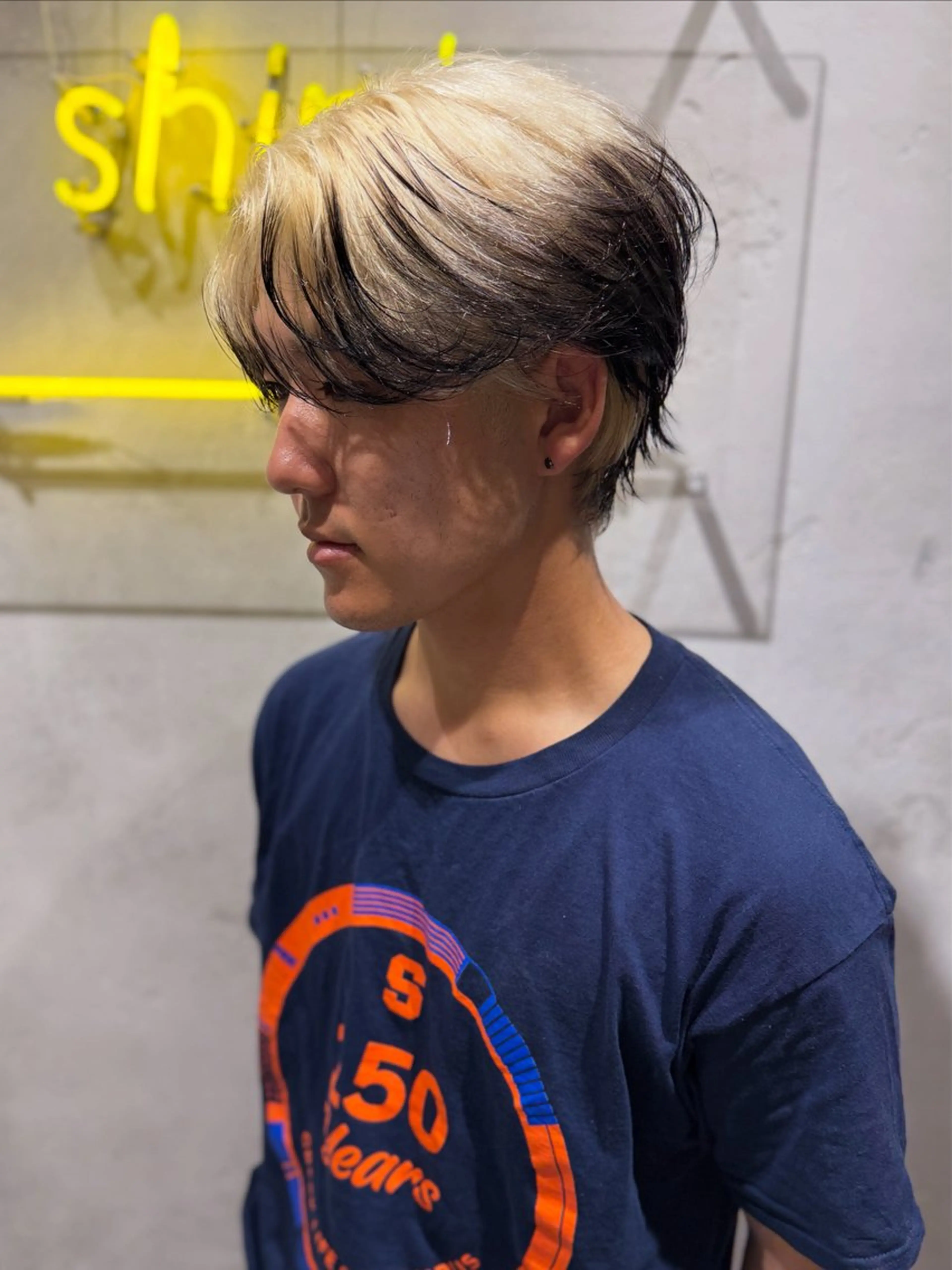 ショート カット ヘアカラー kanta 梅田 韓国ハイトーンのヘアスタイル