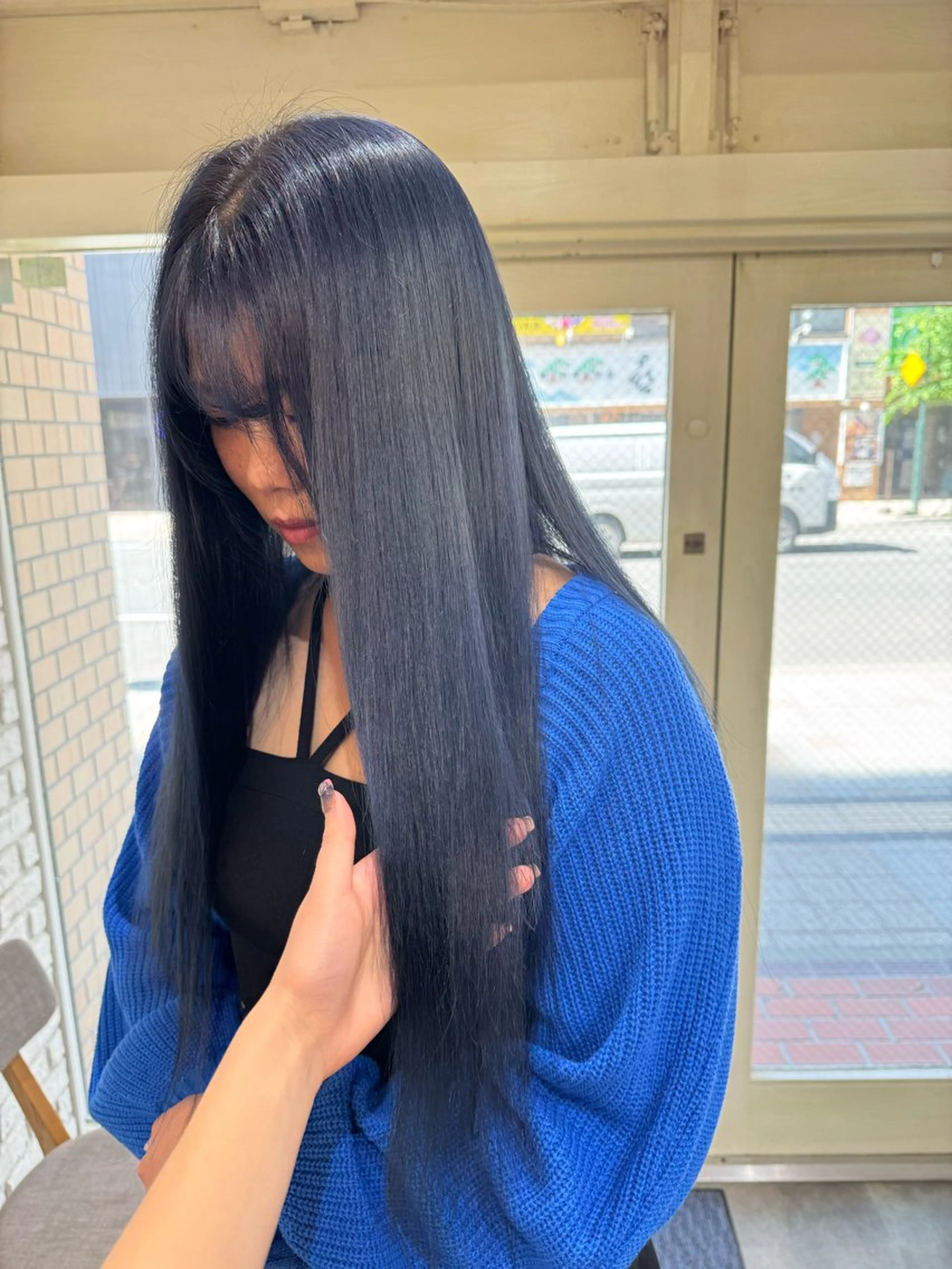 ロング カラー ヘアカラー トリートメント 阿部  ことみ /パーマモデルのヘアスタイル