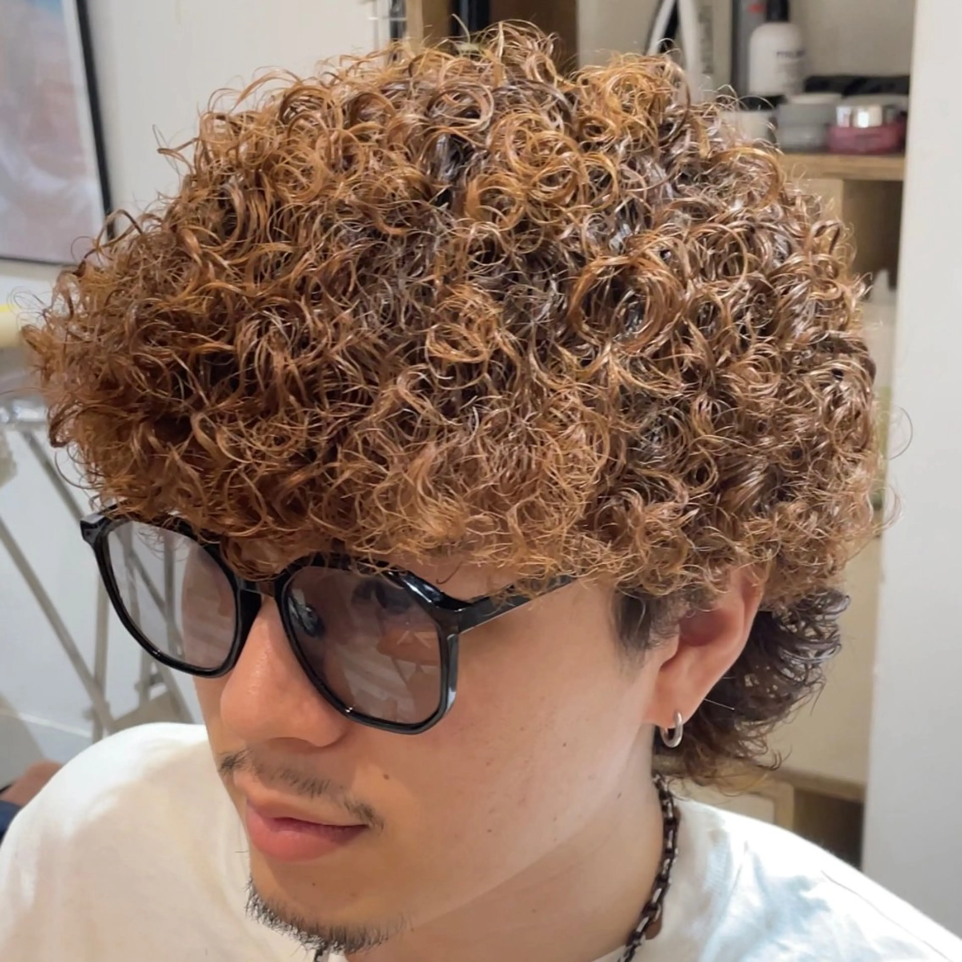 カラー パーマ メンズ カット ヘアカラー パーマ メンズサロン🔥 プリストオオサカのヘアスタイル