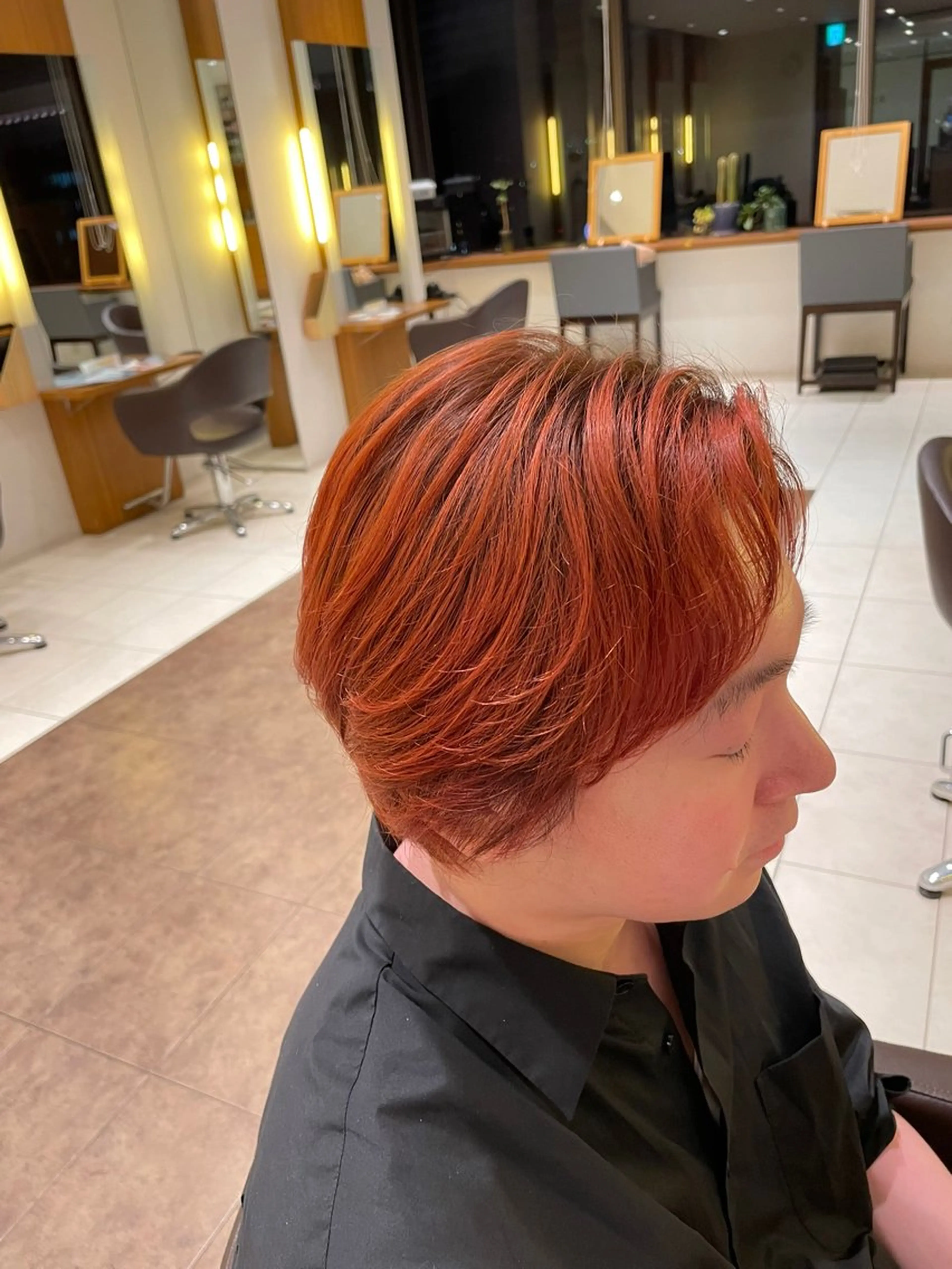 カラー 森田 玲央のヘアスタイル