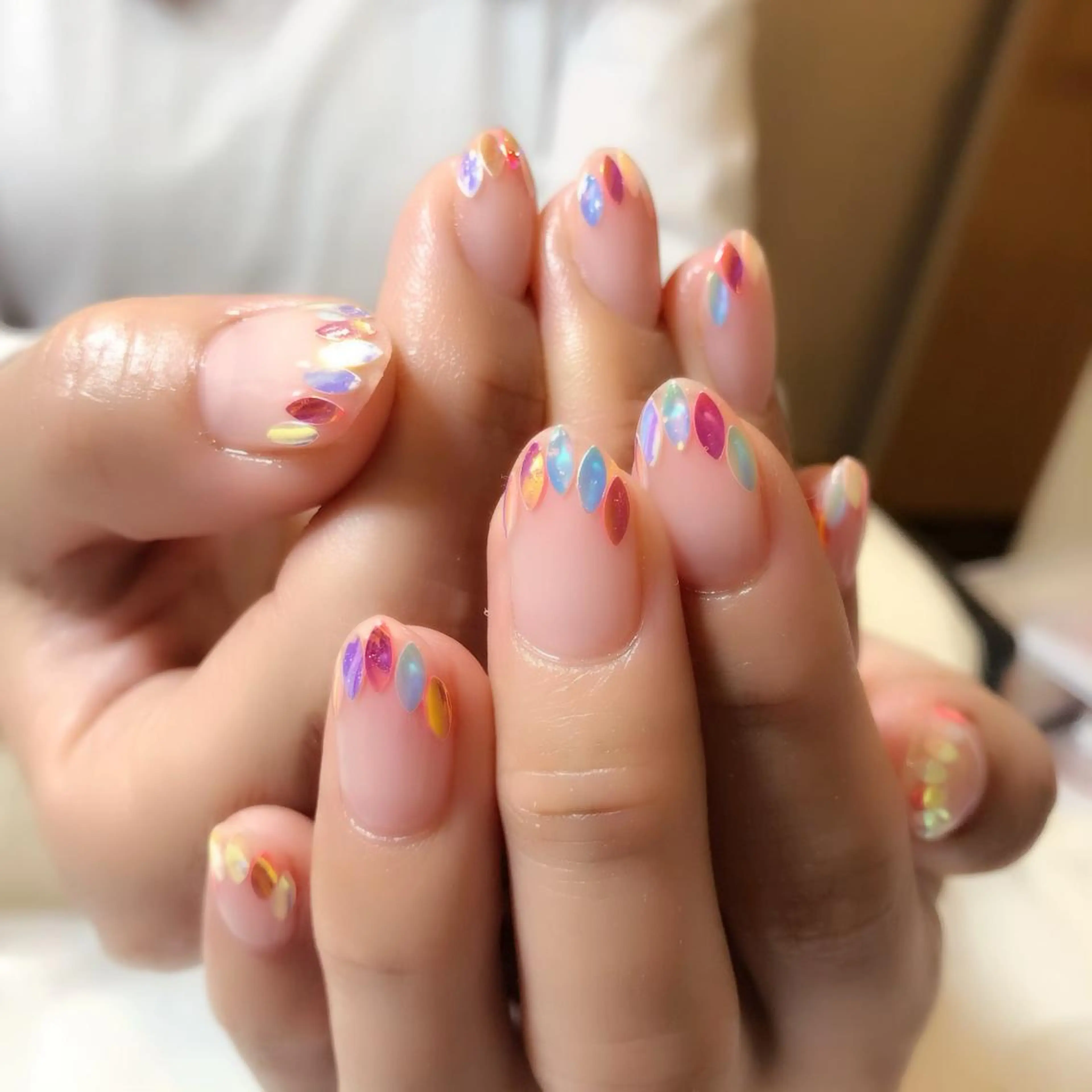 ミディアム ネイル パラジェル lira nailのネイルデザイン