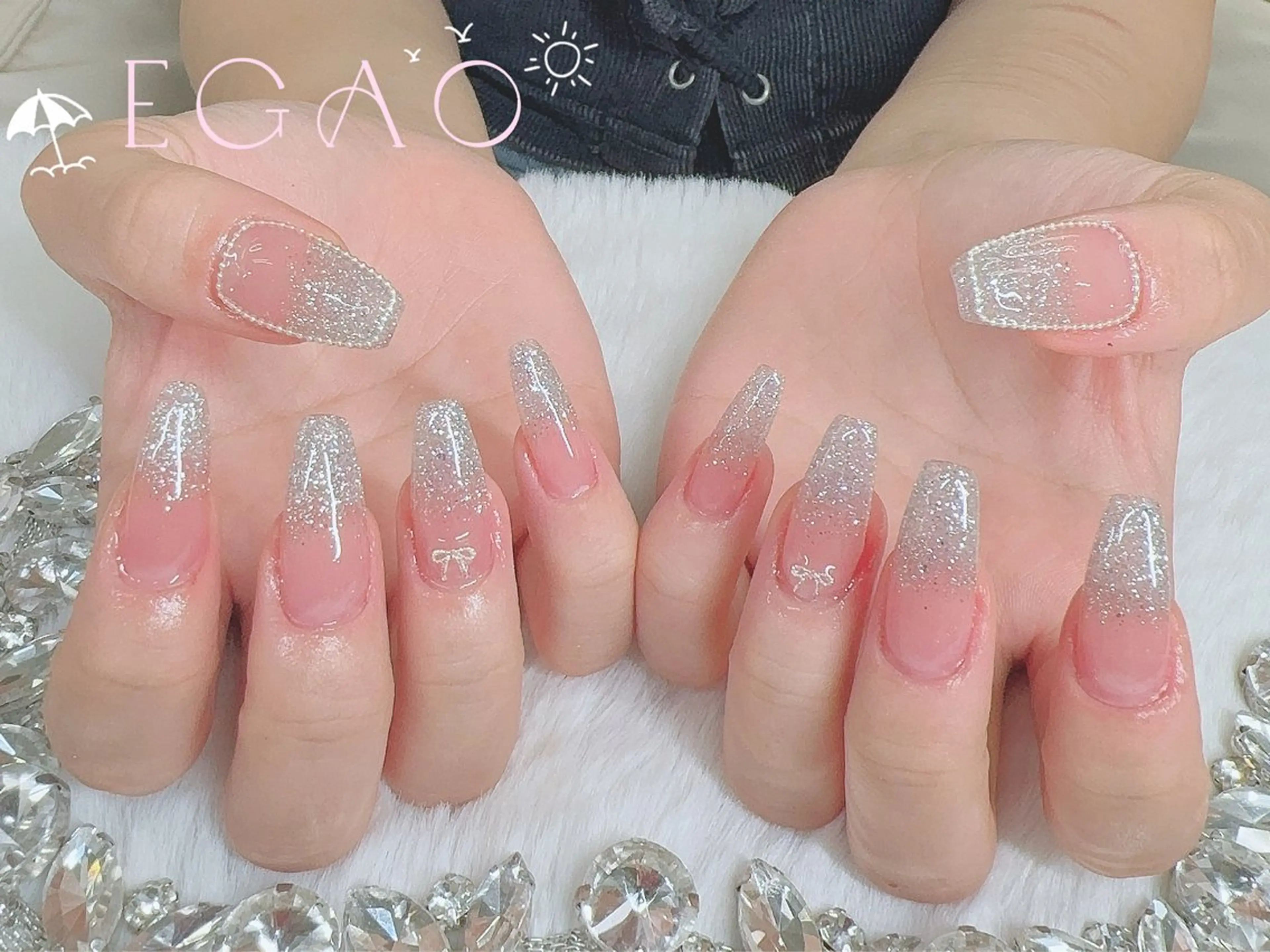 ネイル アートネイル フットネイル フレンチネイル ジェルネイル グラデーション ハンドネイル Egao Nail錦糸町店のネイルデザイン