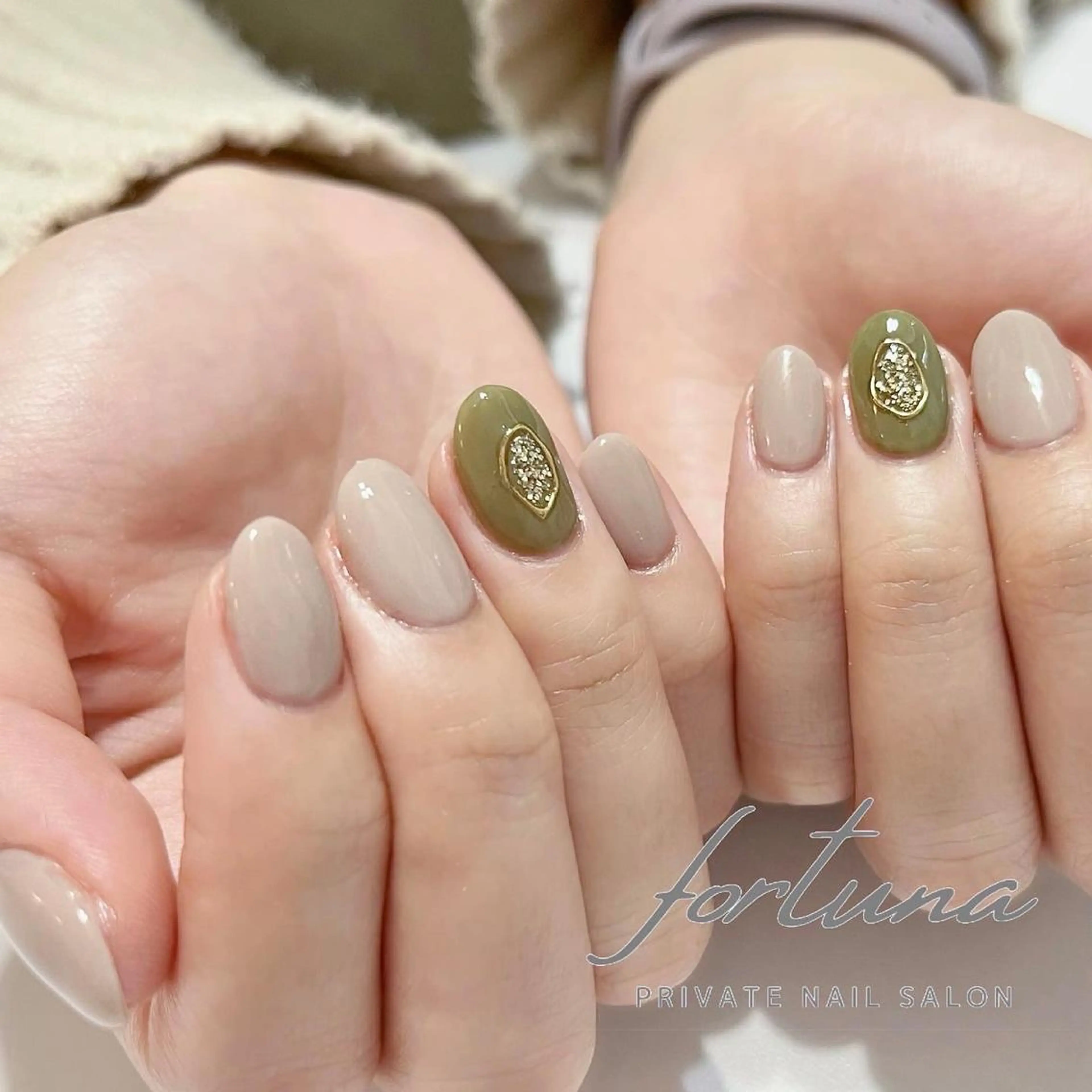 ネイル アートネイル ジェルネイル オフィスネイル パラジェル シンプルネイル ハンドネイル fortuna 武藤裕美のネイルデザイン