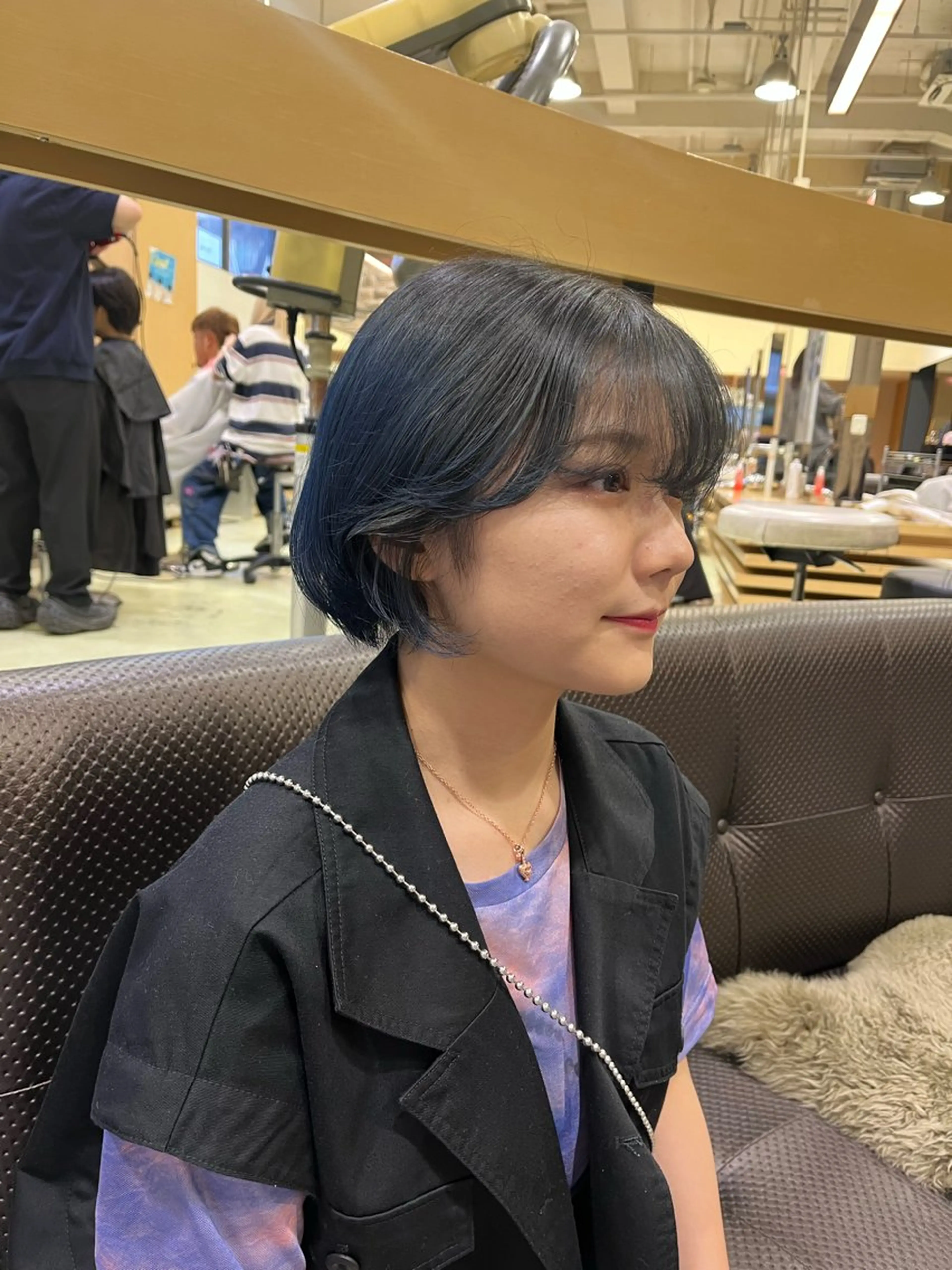 ショート カラー カット ヘアカラー トリートメント 海外girl🤎 透明感ベージュmaoのヘアスタイル