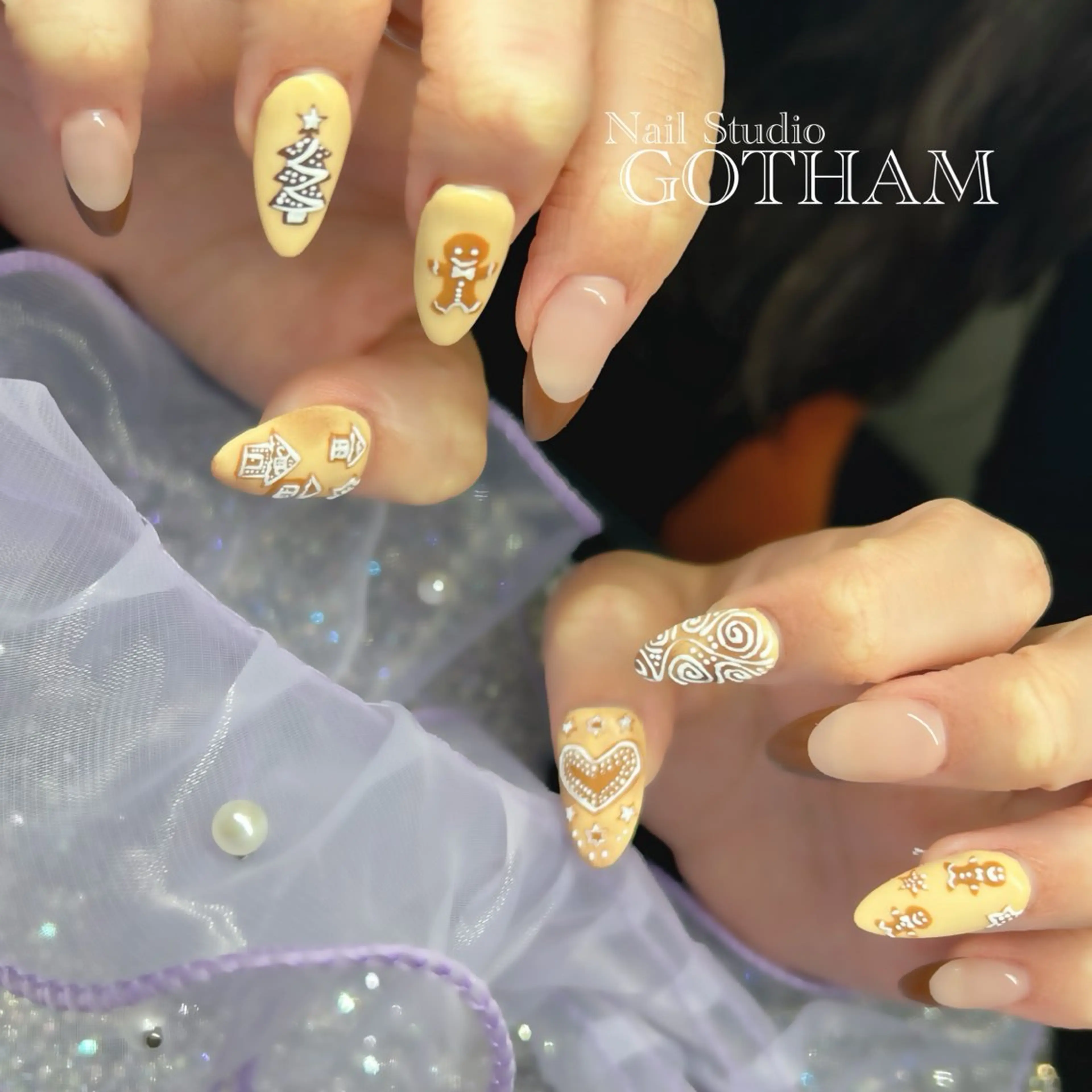 ネイル ハンドネイル 高円寺駅からすぐ🌈 ネイルGOTHAMのネイルデザイン