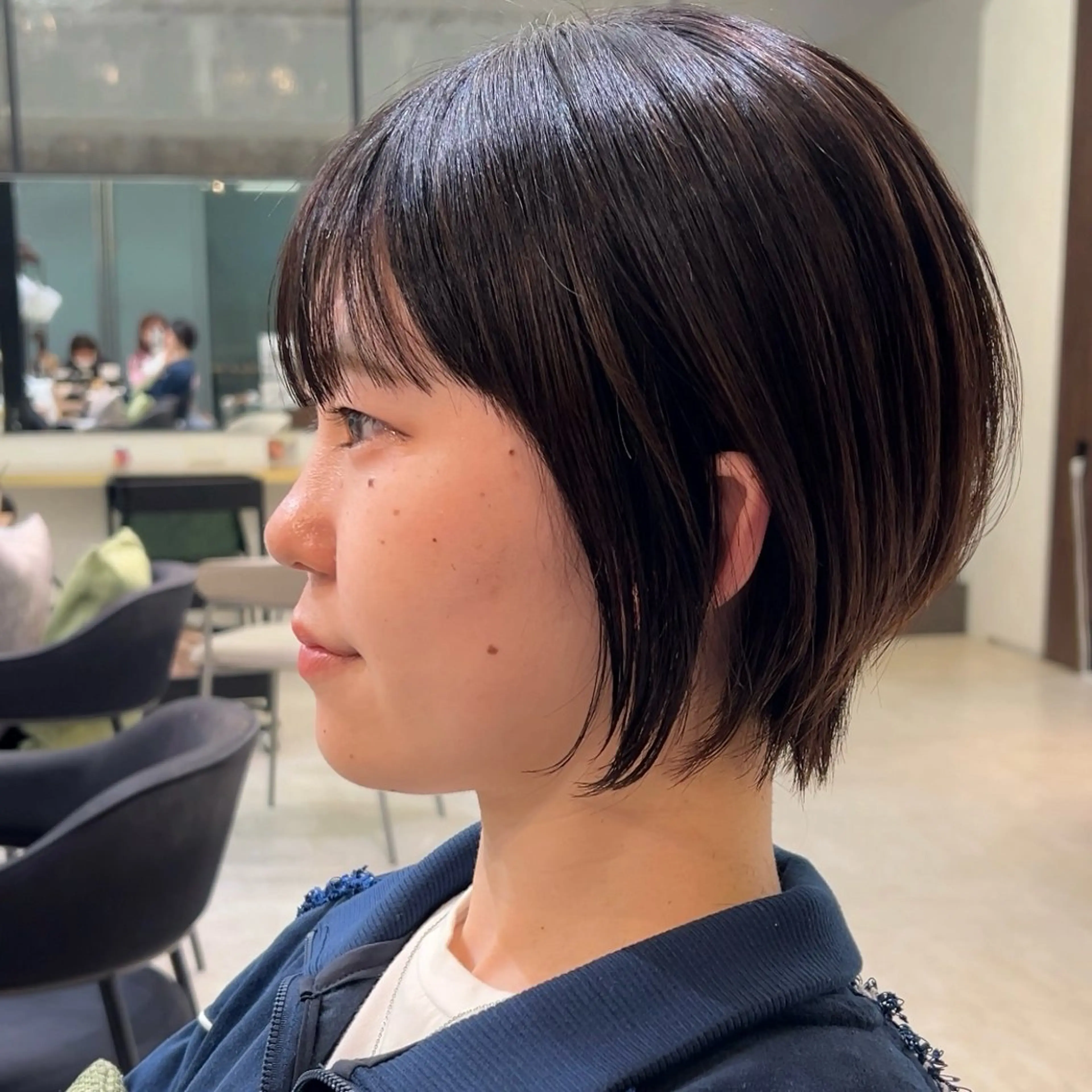ショート まとまるボブ/縮毛矯 生🌿あおい✨のヘアスタイル