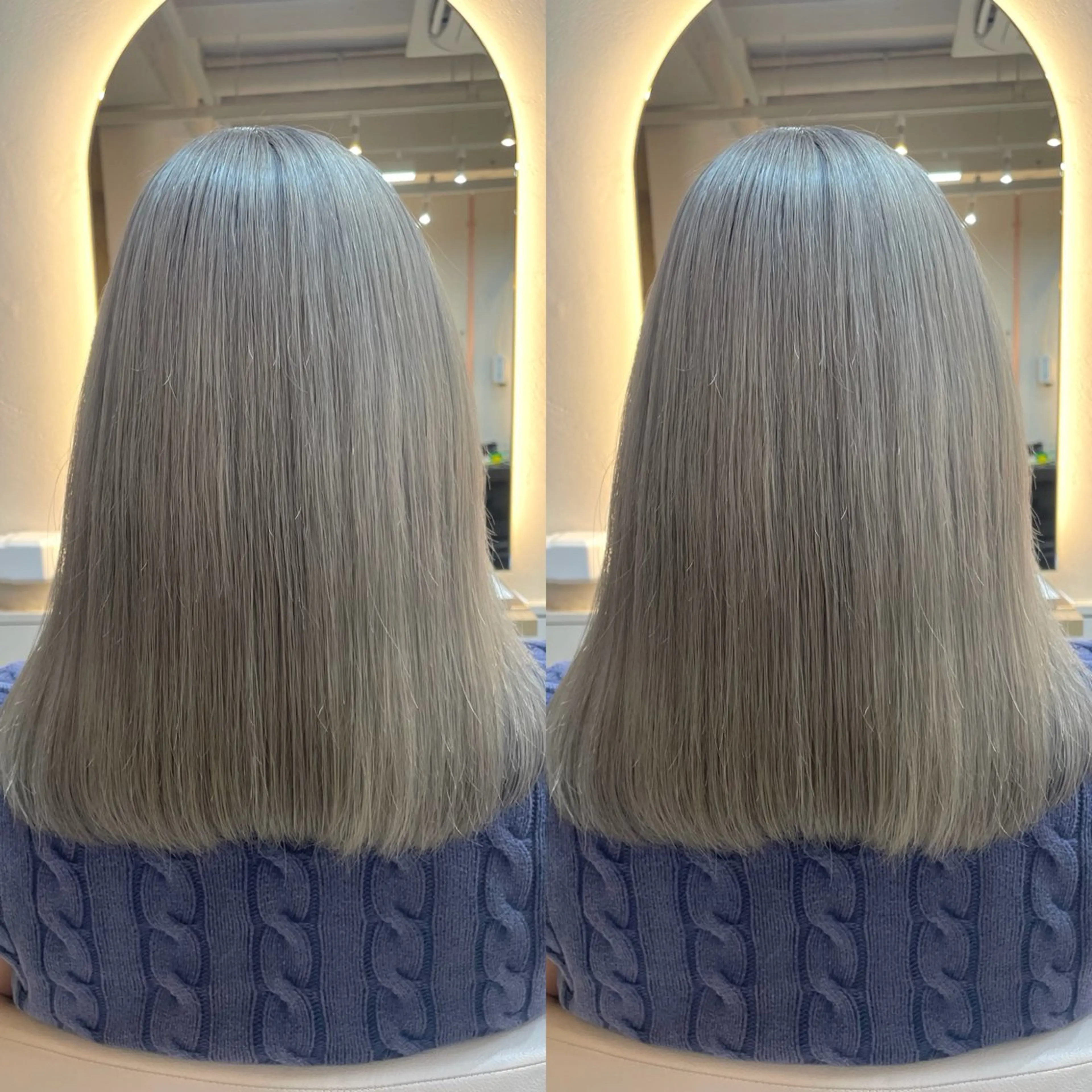 ミディアム カラー ヘアカラー トリートメント ヘアセット ブリーチ無しダブル カラー🦕まどかのヘアスタイル