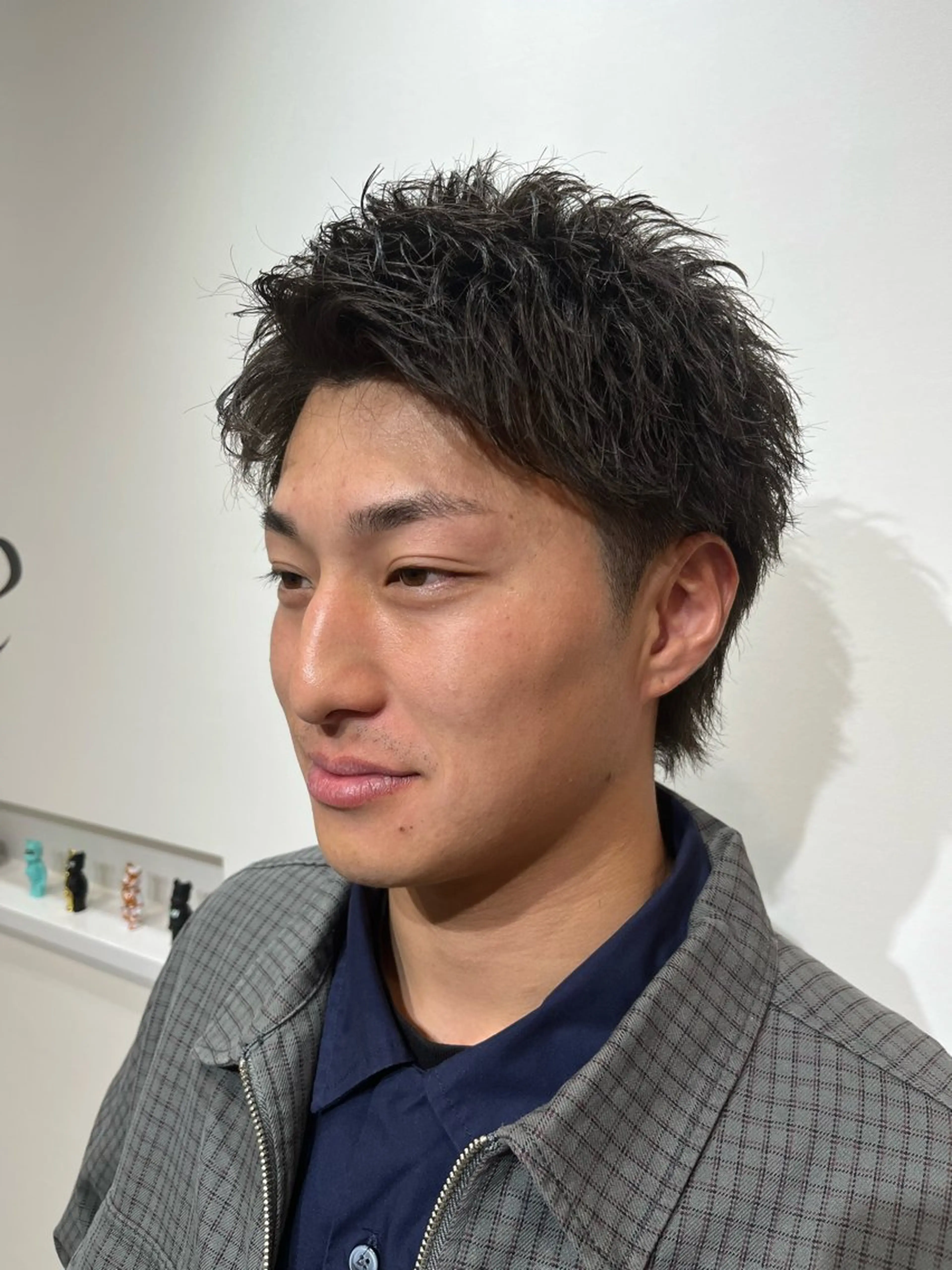 ショート メンズ アップバング メンズショート ショートヘア カット トリートメント 【店長】メンズ職人 短髪　ハイトーン🔥のヘアスタイル