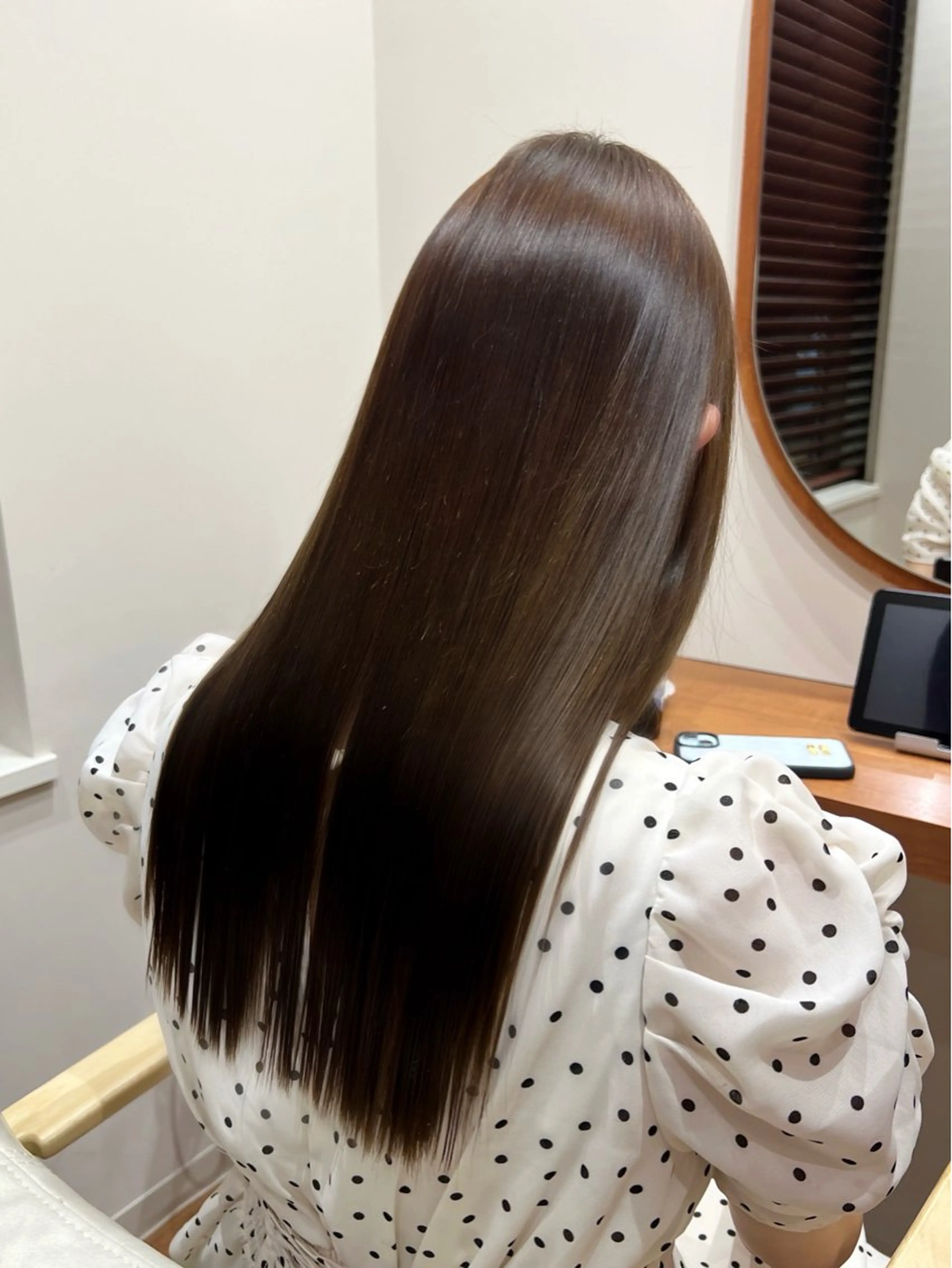 ❤️期間限定❤️✨艶特化✨メンテナンスカット+ダメージレス艶髪矯正+超音波髪質改善トリートメントの写真