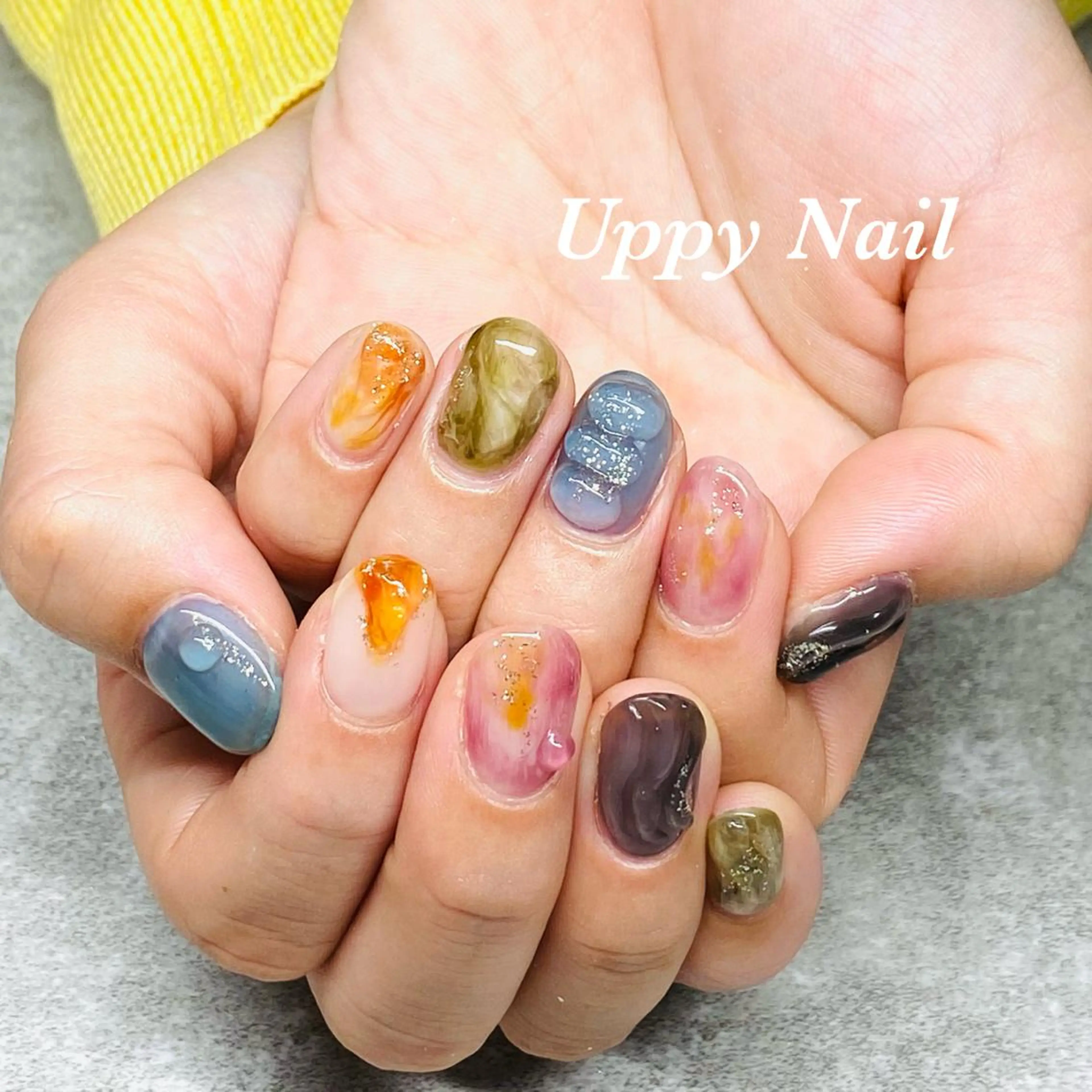 ネイル ぷっくりネイル ハンドネイル Uppy Nail ukyoのネイルデザイン