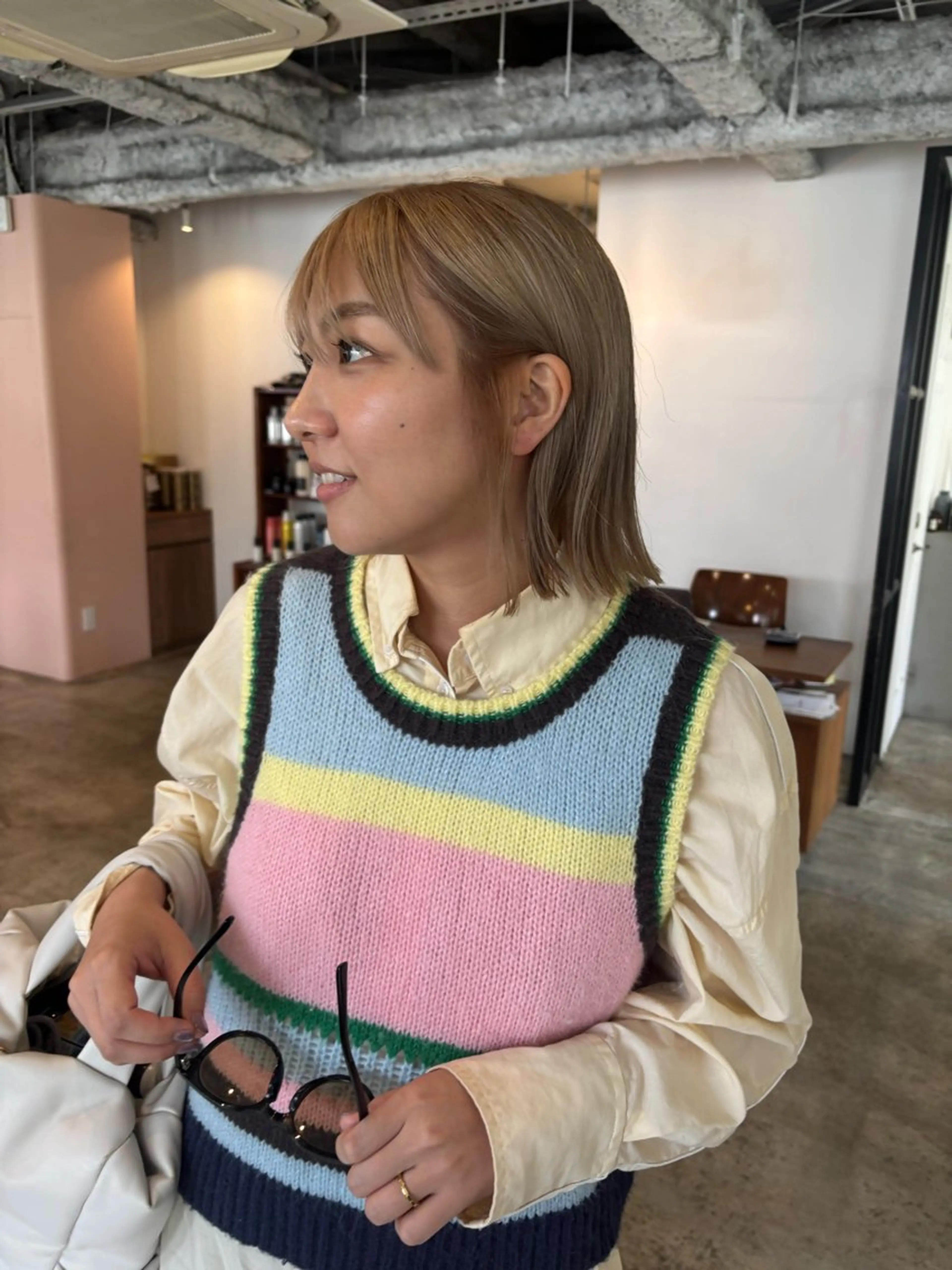 ショート カラー カット ヘアカラー トリートメント Hayashi Shioriのヘアスタイル