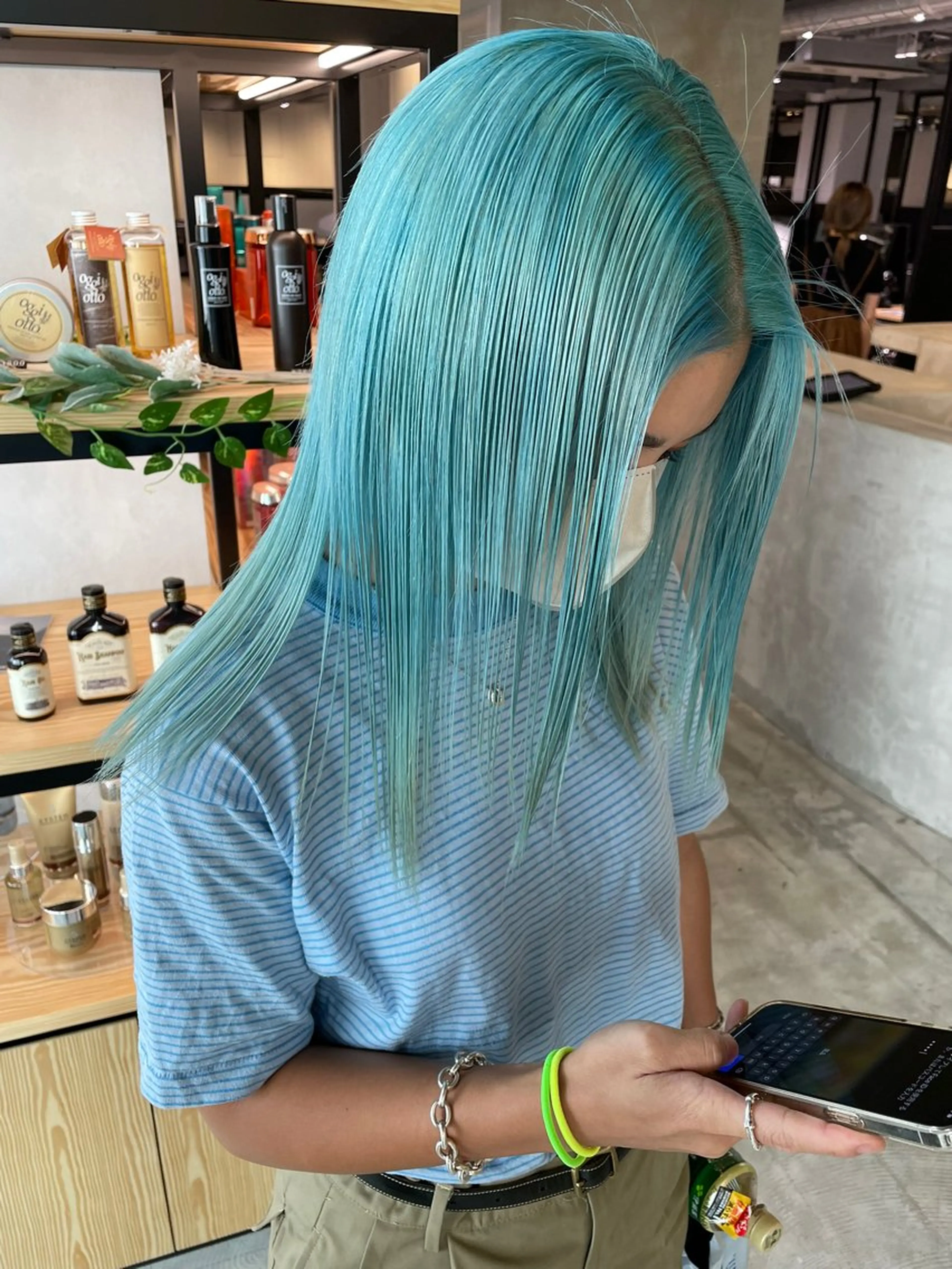 ミディアム カラー 透明感🎀艶髪 💞まいか🎶のヘアスタイル