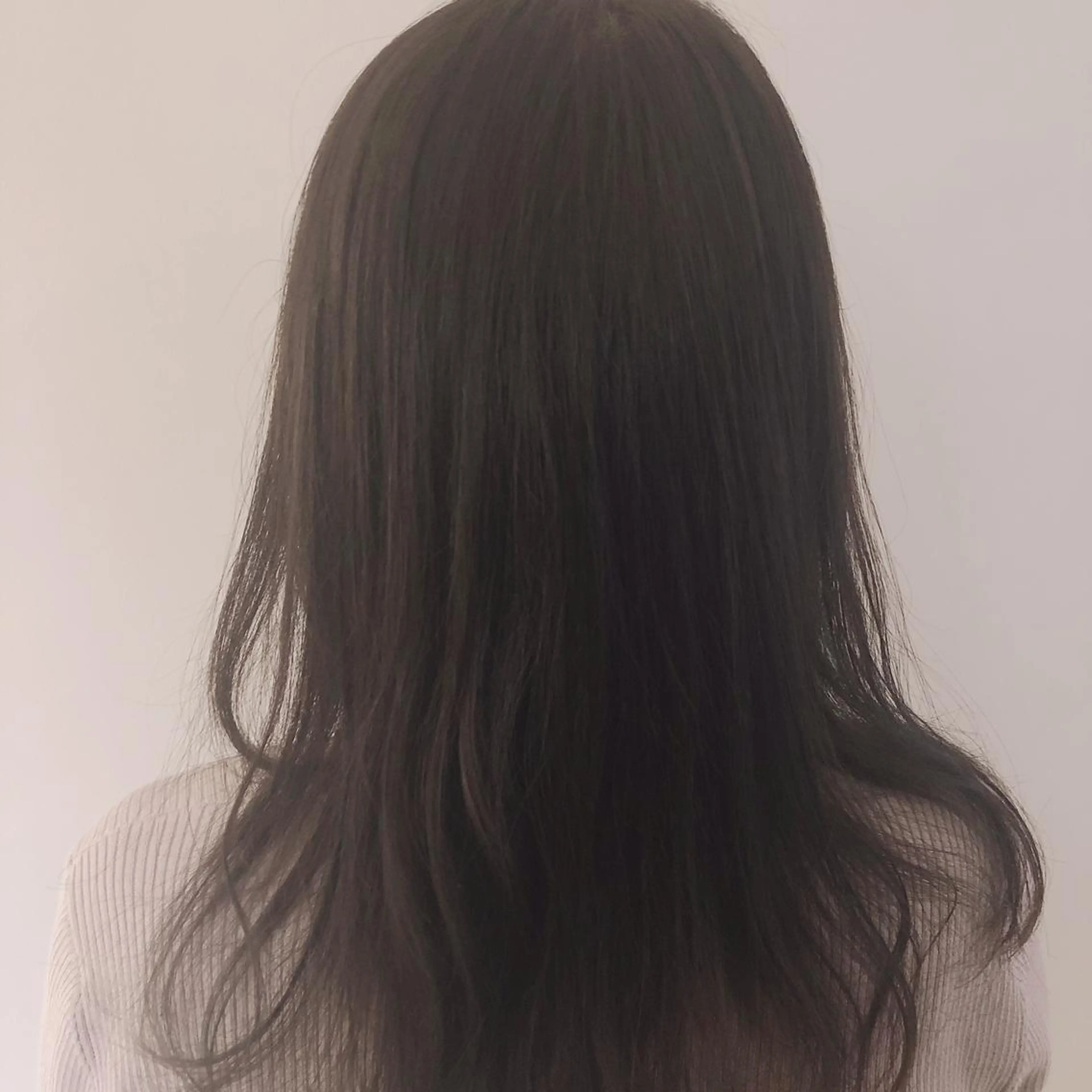 セミロング カラー ショコラグレージュ 透明感カラー グレージュ カット ヘアカラー トリートメント 韓国hair ·͜· watanabeのヘアスタイル