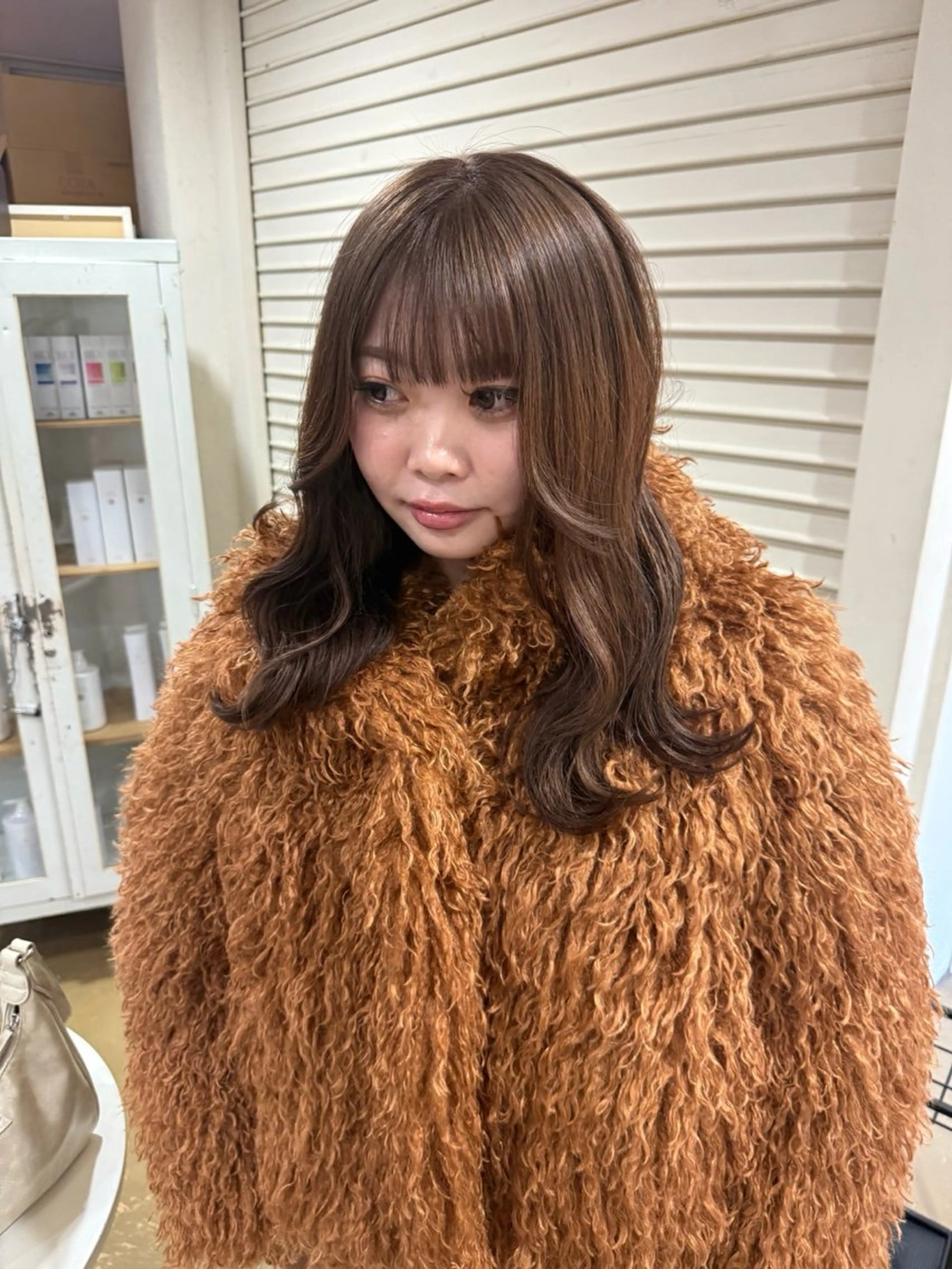 セミロング カラー ベージュカラー ブリーチ ヘアカラー ハイトーンカラー 🍬Rinka🍬のヘアスタイル