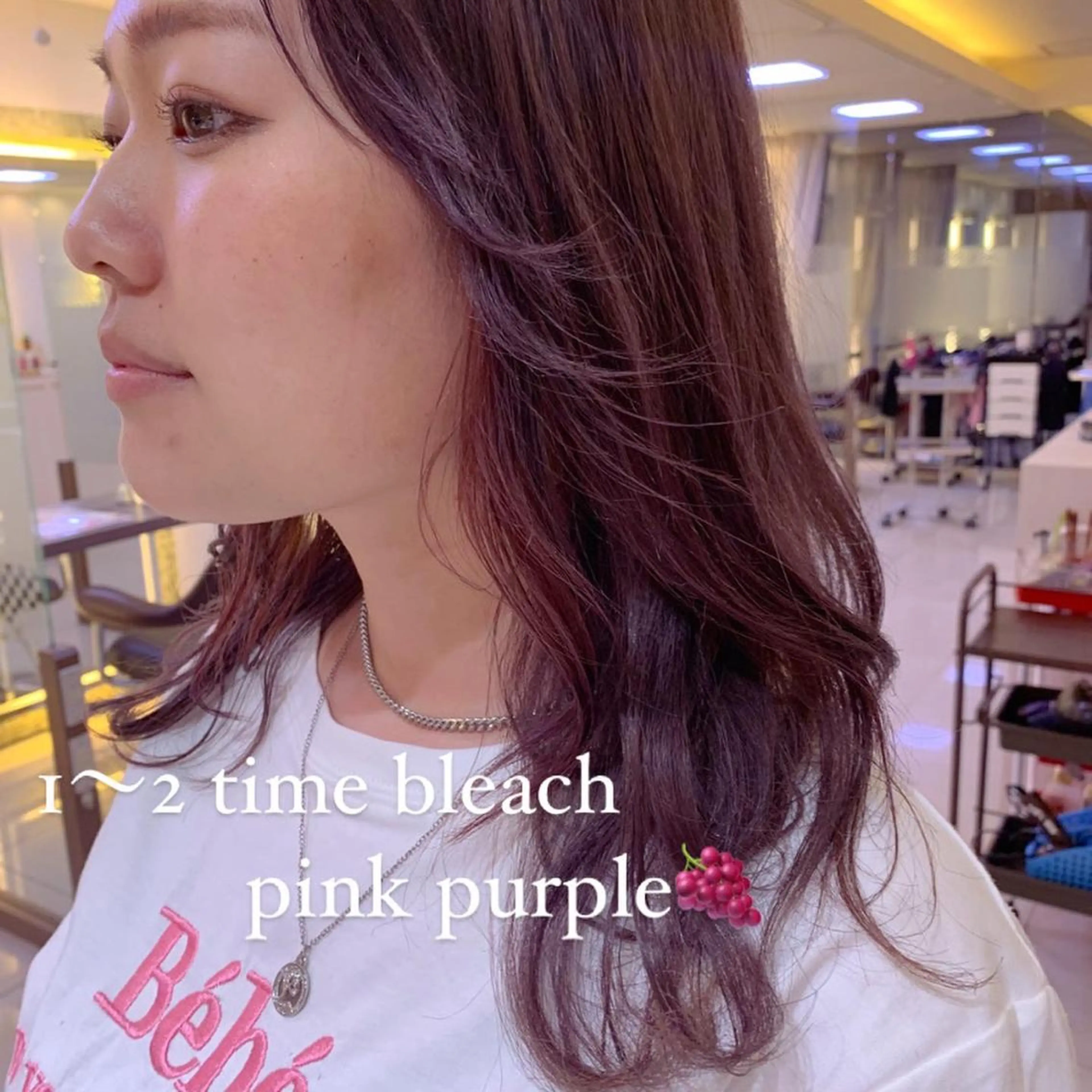 セミロング カラー ヘアカラー 似合わせカットカラー ♡佐藤捺美のヘアスタイル