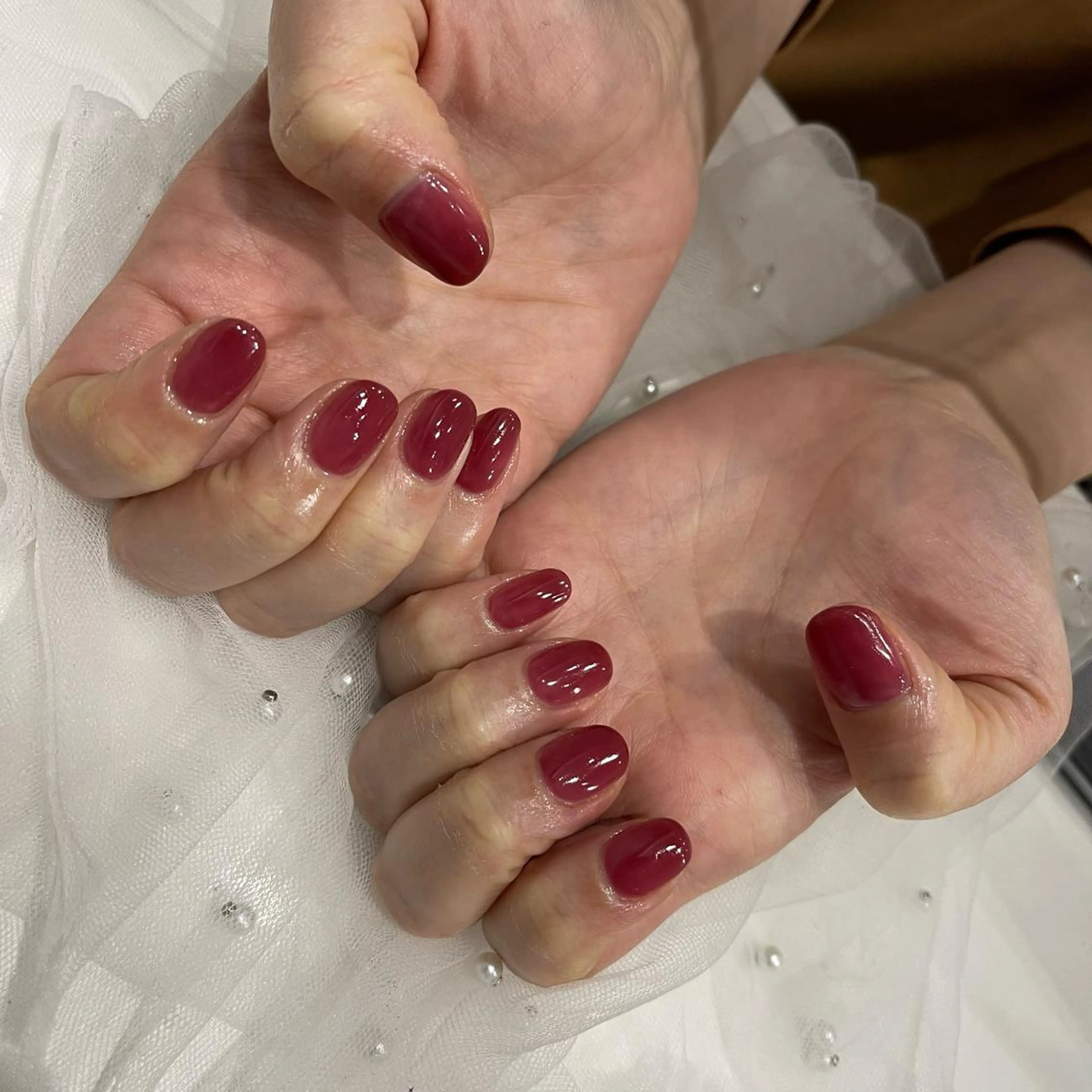 ネイル クリアネイル ワンカラーネイル Wish Nail 恒川のネイルデザイン