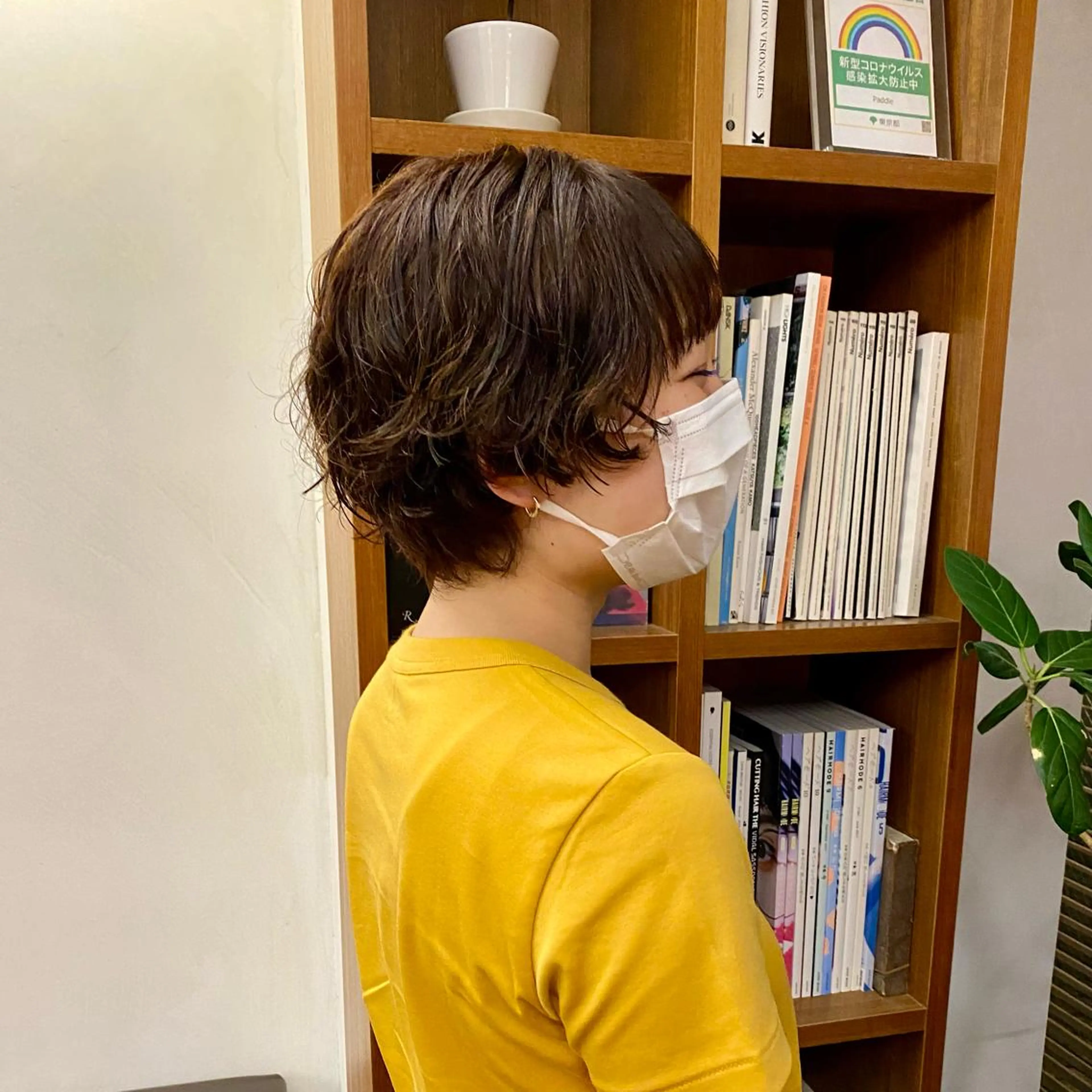 ショート カラー パーマ 似合わせレイヤー/ ニュアンスパーマ高倉のヘアスタイル