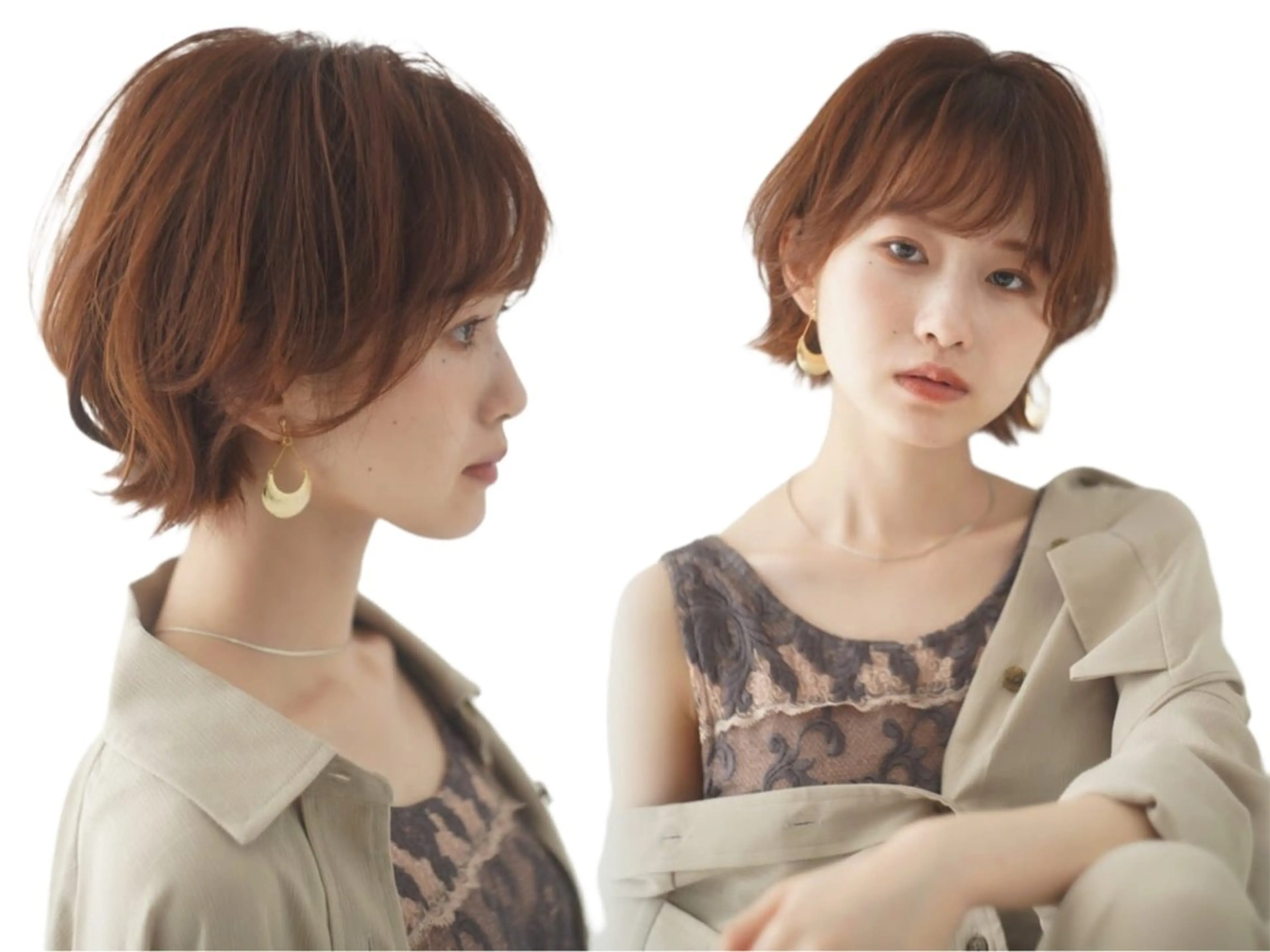 ショート カラー 店長/髪質改善/ ナチュラル/松若　優のヘアスタイル