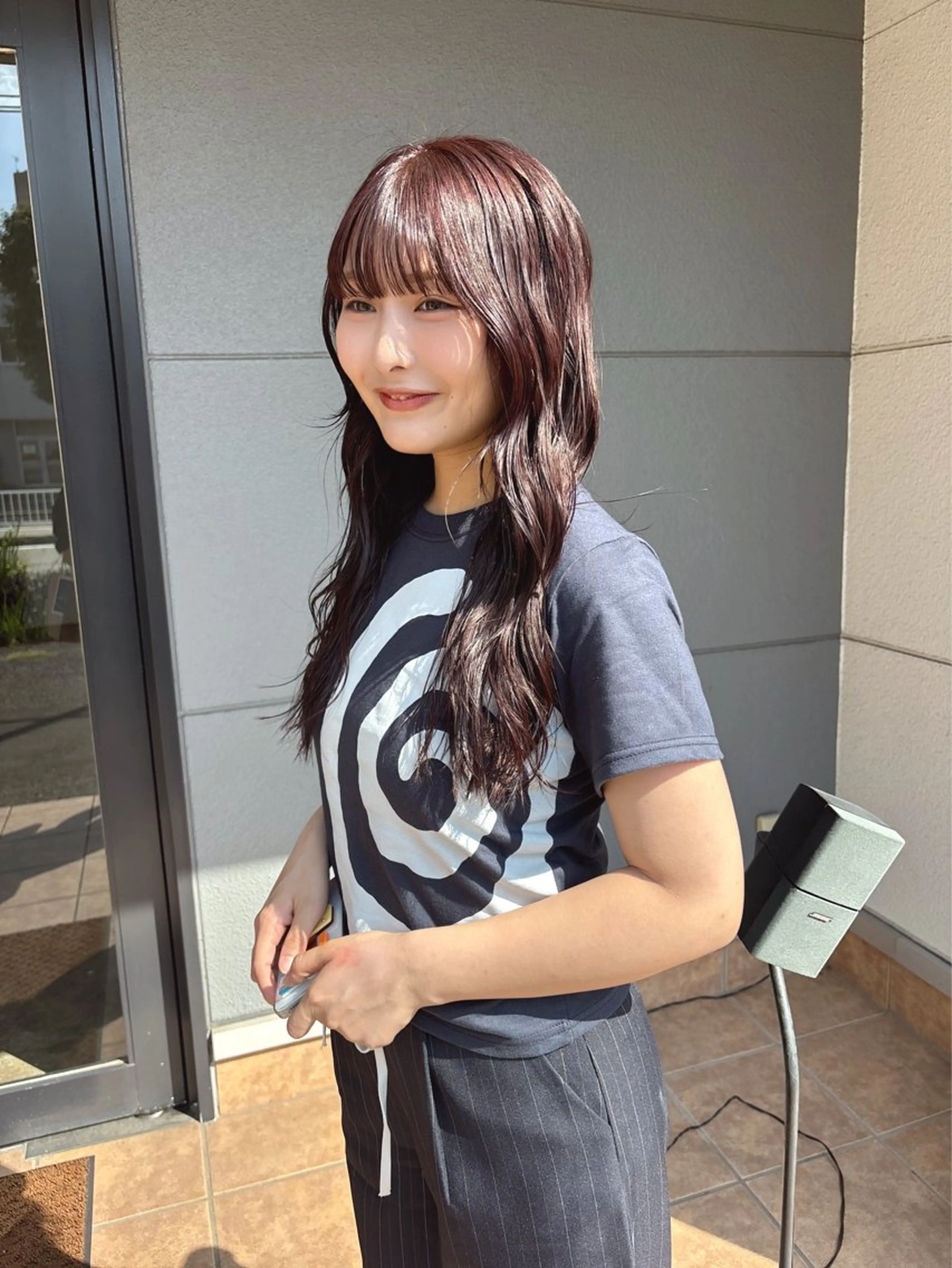 ロング カラー ブリーチ ブリーチなしカラー 安藤楓華 fuka andoのヘアスタイル