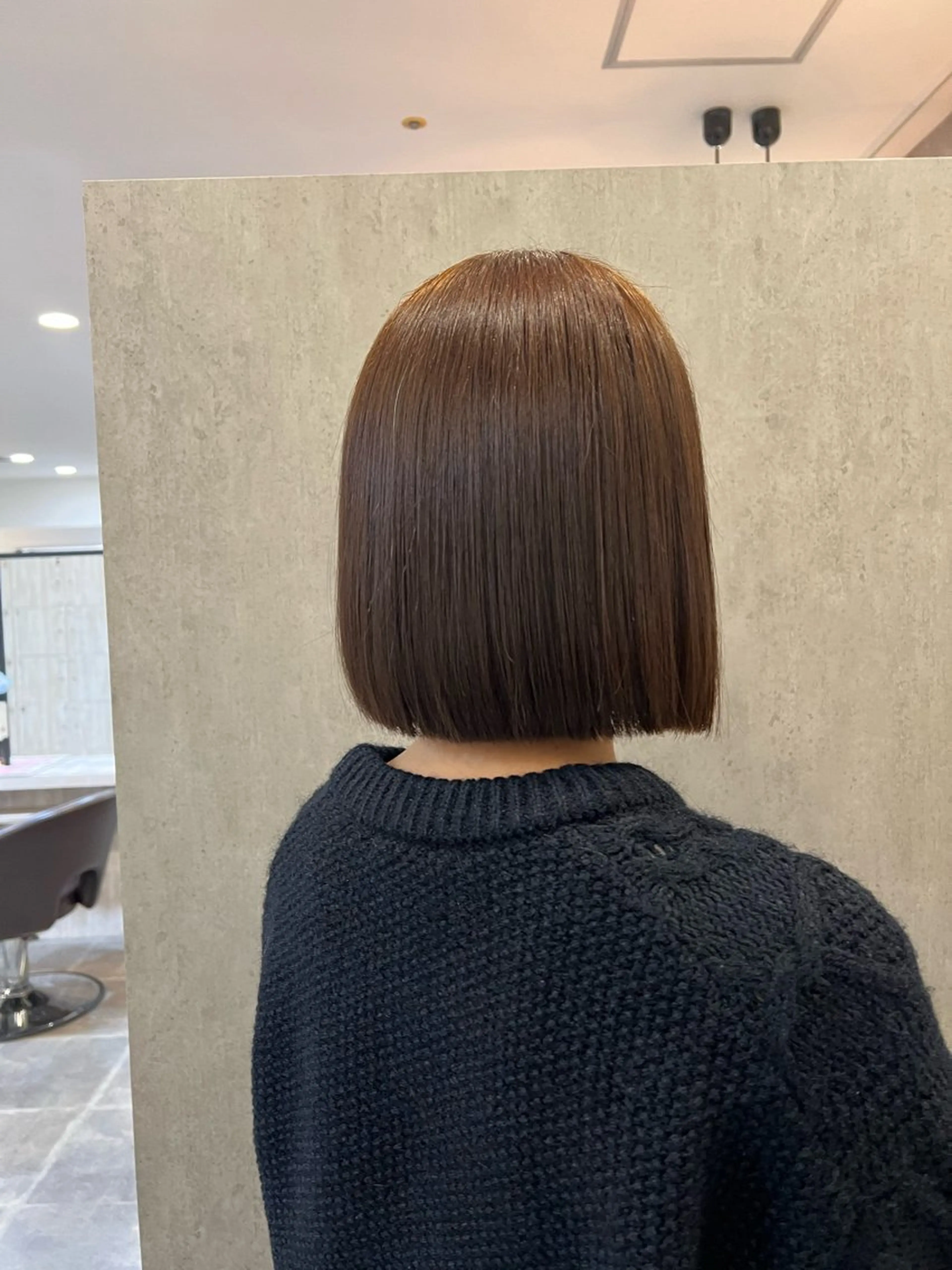 ミディアム パーマ 縮毛矯正 Naru┆川西能勢口 ┆髪質改善のヘアスタイル