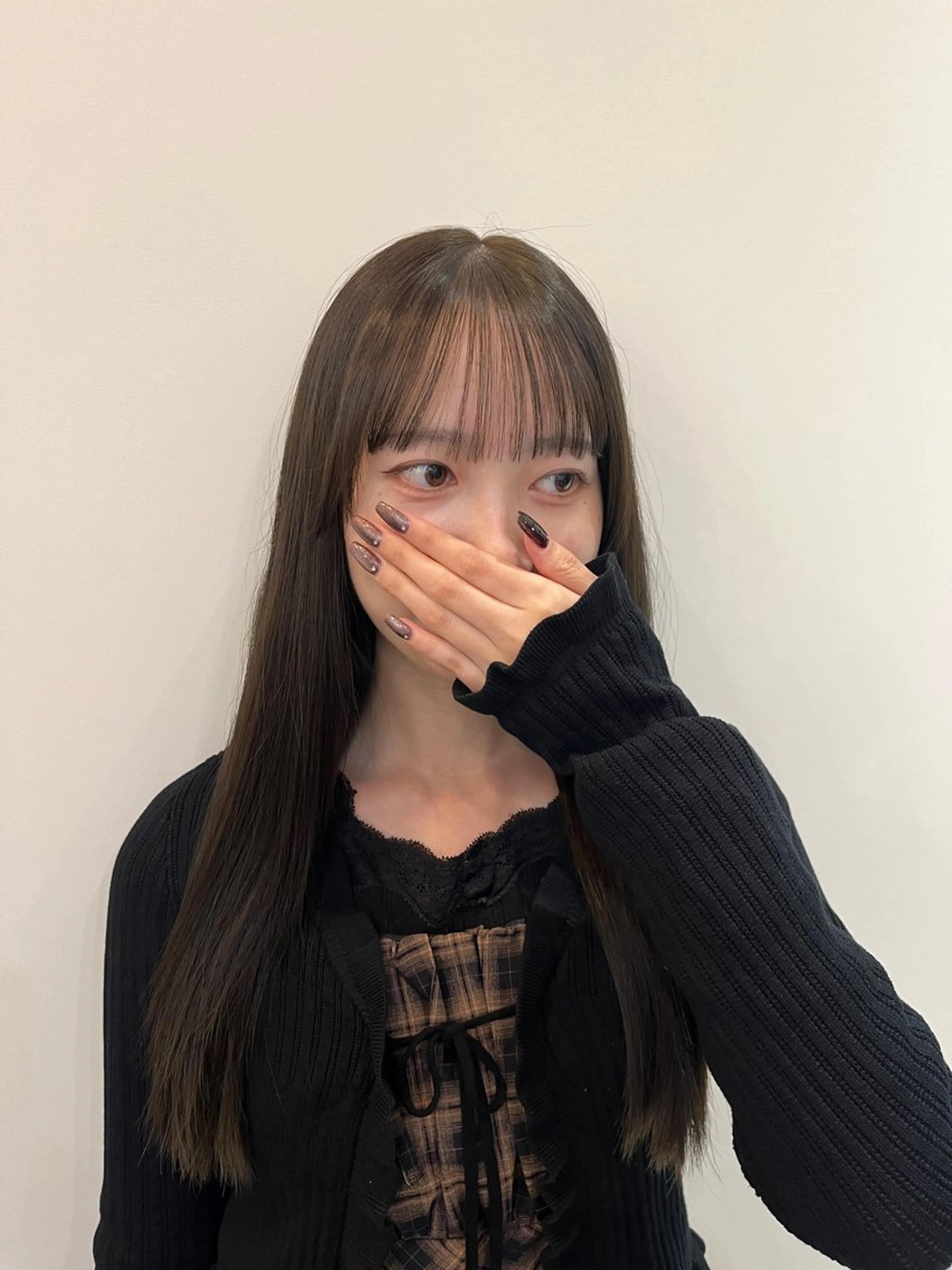 ロング カラー 透明感カラー オリーブカラー 🐝 chiba 🐻のヘアスタイル