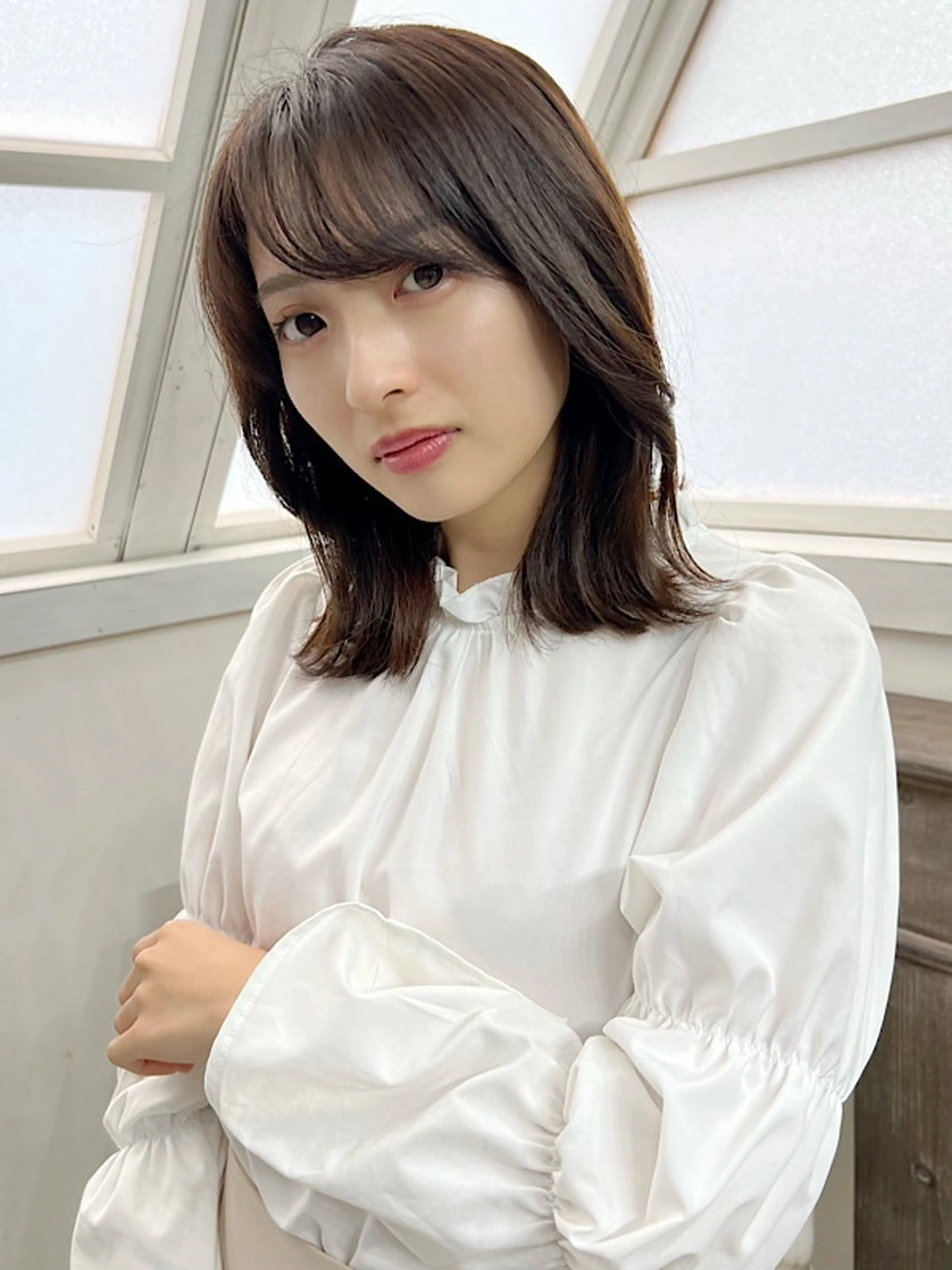 ミディアム カラー カット ヘアカラー トリートメント ヘッドスパ "オトナ髪”/ LAKA TOCCAのヘアスタイル