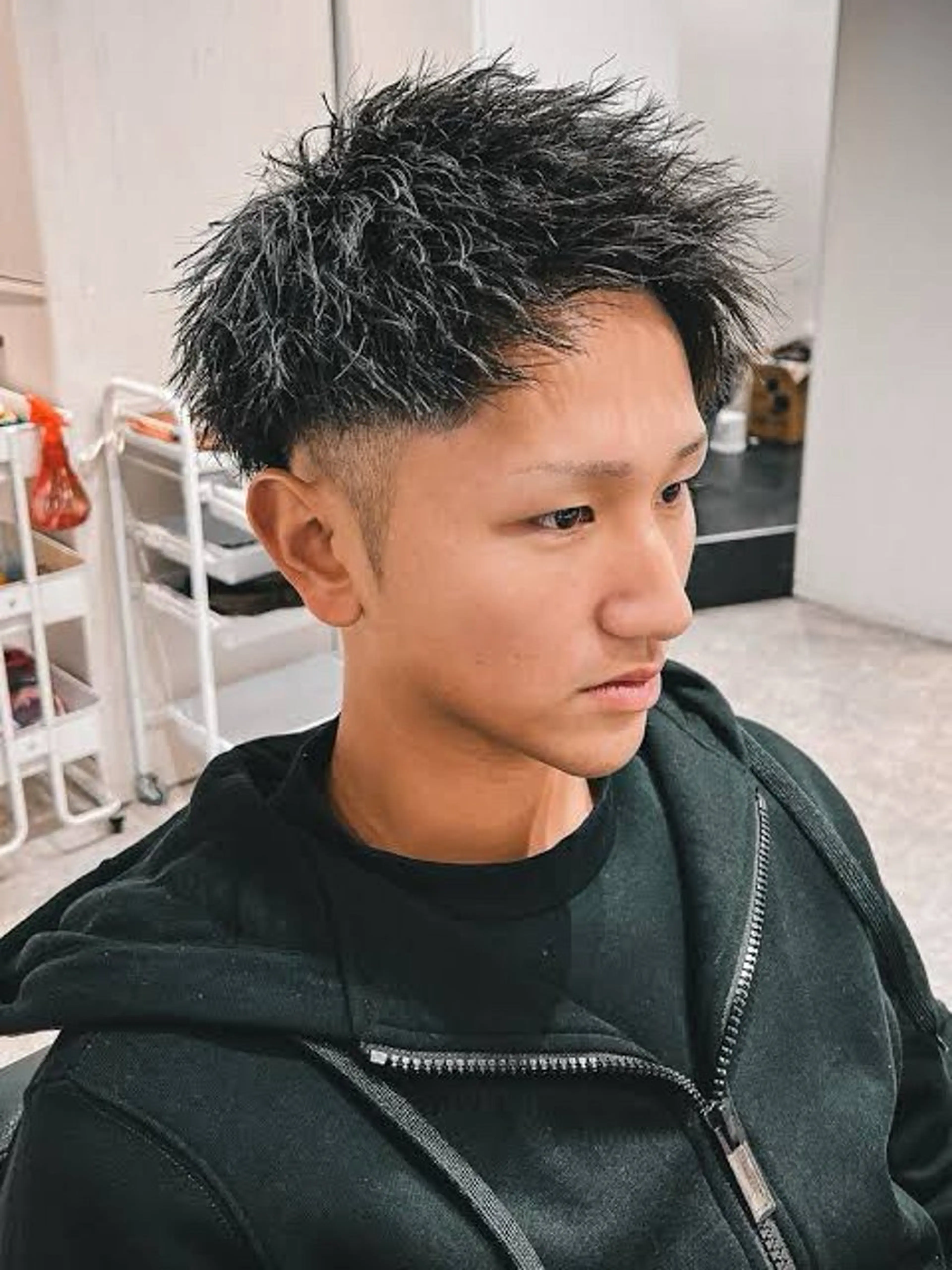 ショート パーマ B.B.Cams西原店所属・モデル募集中‼️ 安座間💈のヘアスタイル