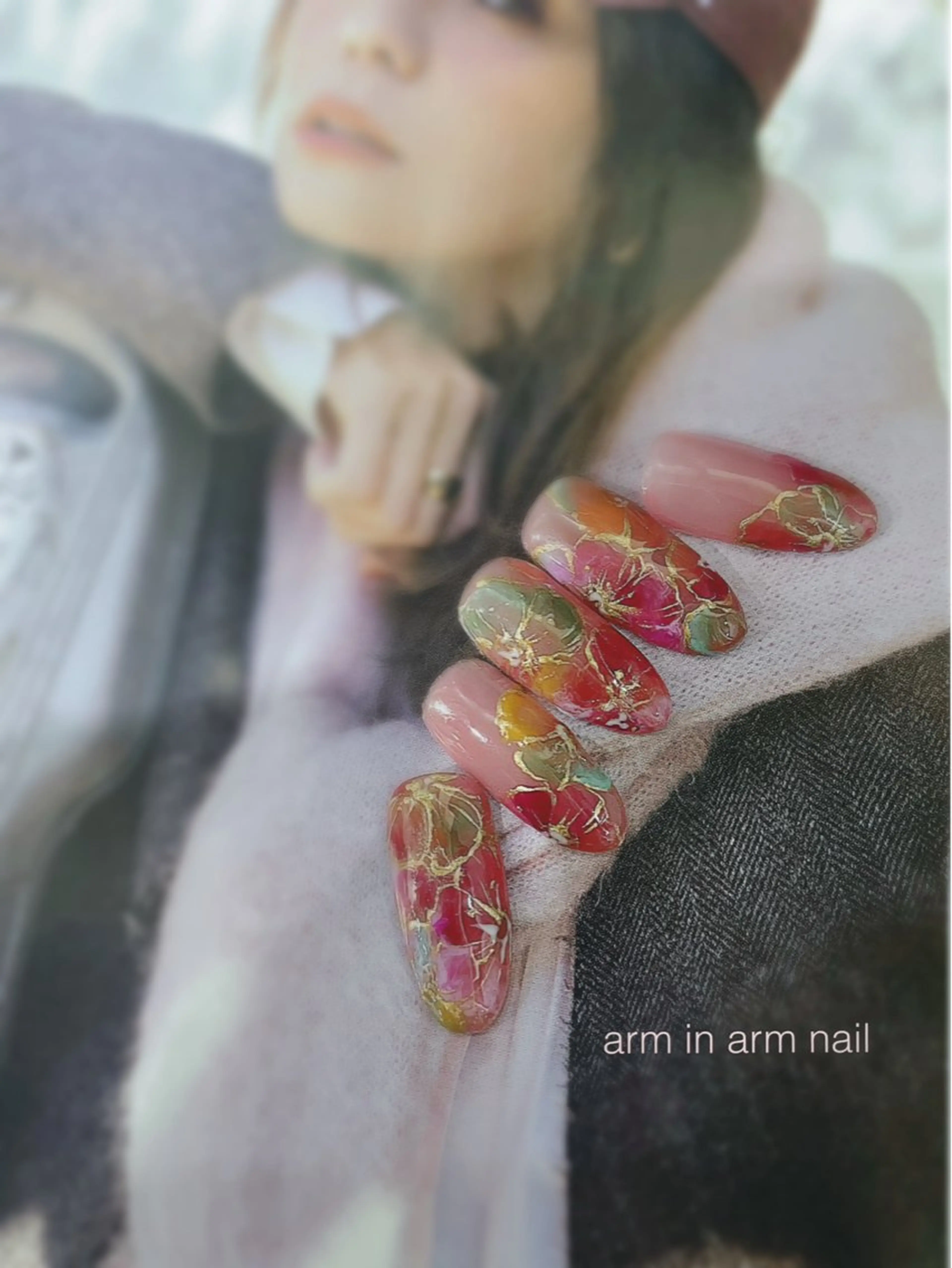 ネイル arm in arm ︎✿Yamamotoのマツエク・マツパデザイン