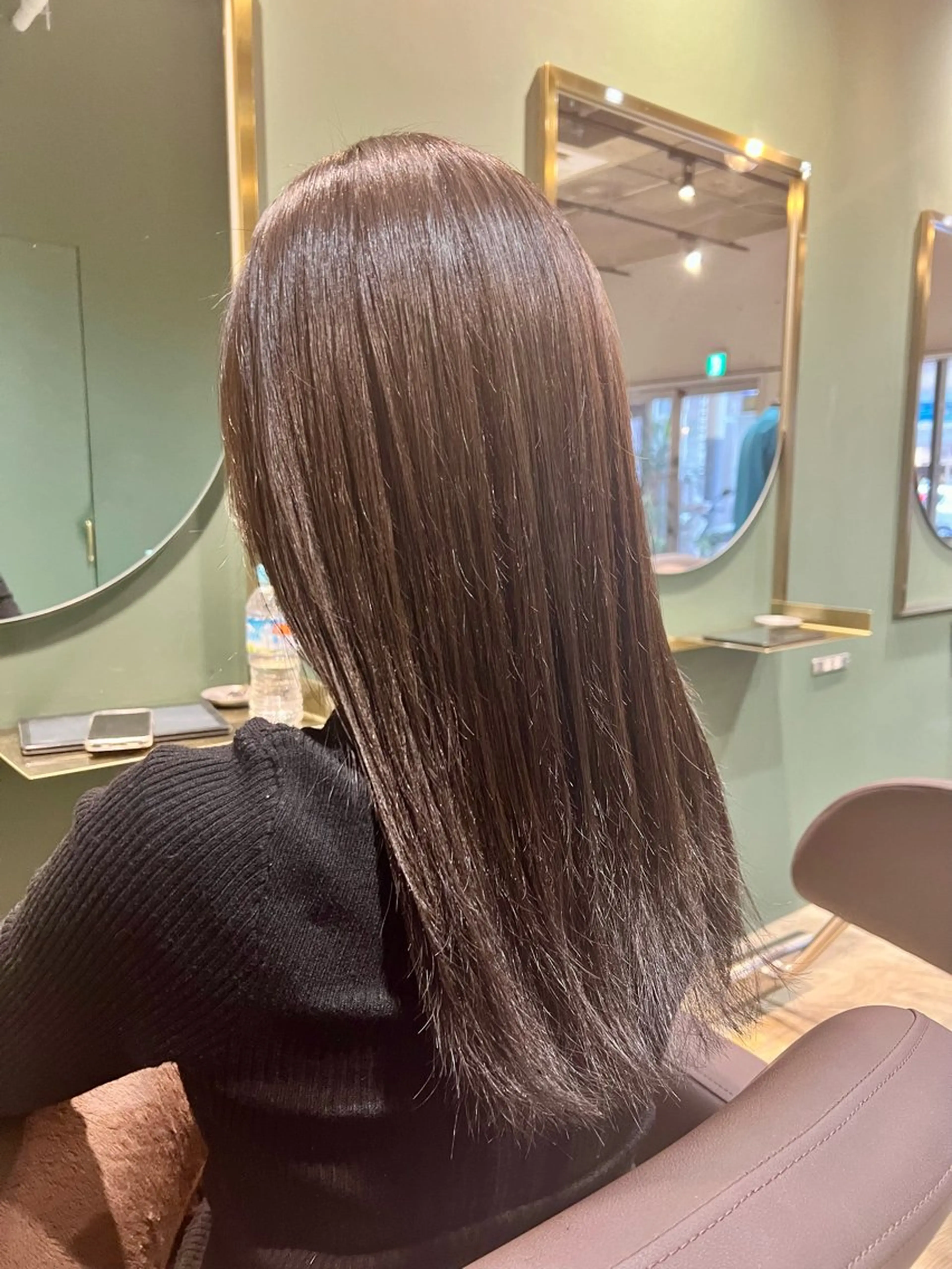 セミロング カラー グレージュ ヘアカラー トリートメント ヘッドスパ カラースペシャリスト しょう🧑🏼‍🎨のヘアスタイル