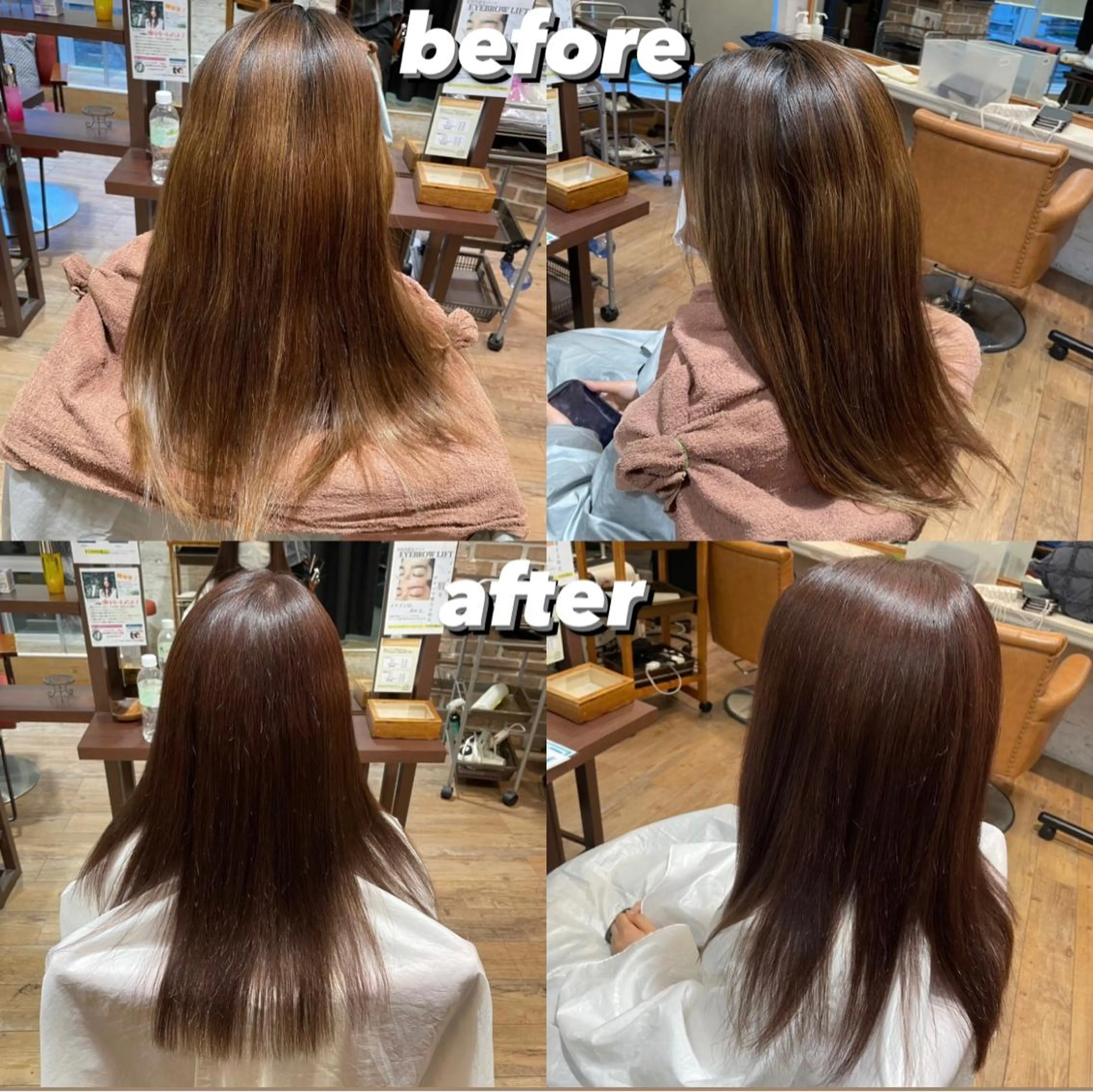 セミロング アッシュ ハイライト ☆レディースショート ☆吉崎☆のヘアスタイル