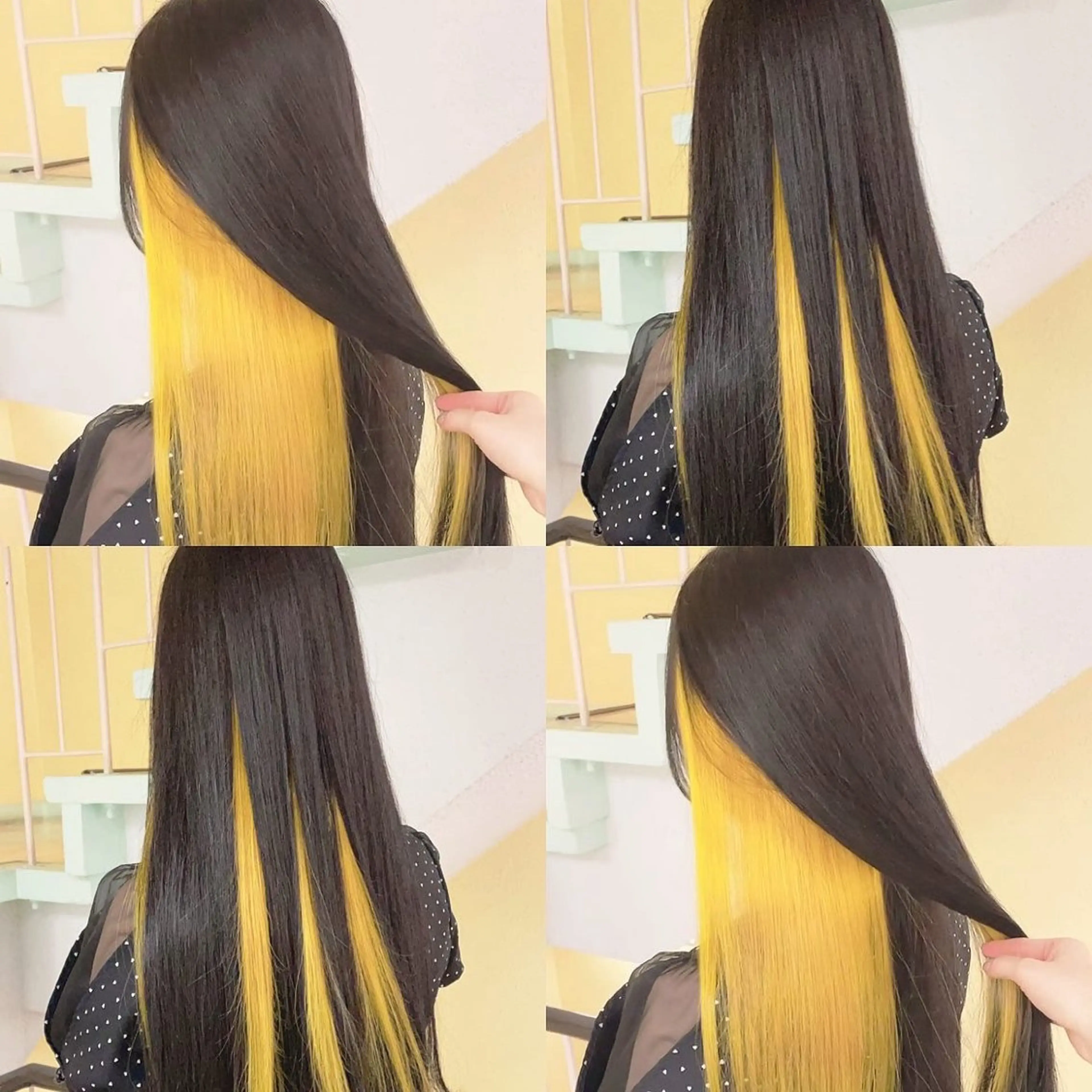 カラー ヘアカラー トリートメント 渋谷:インナーカラー ／🍒エリカ🍒のヘアスタイル