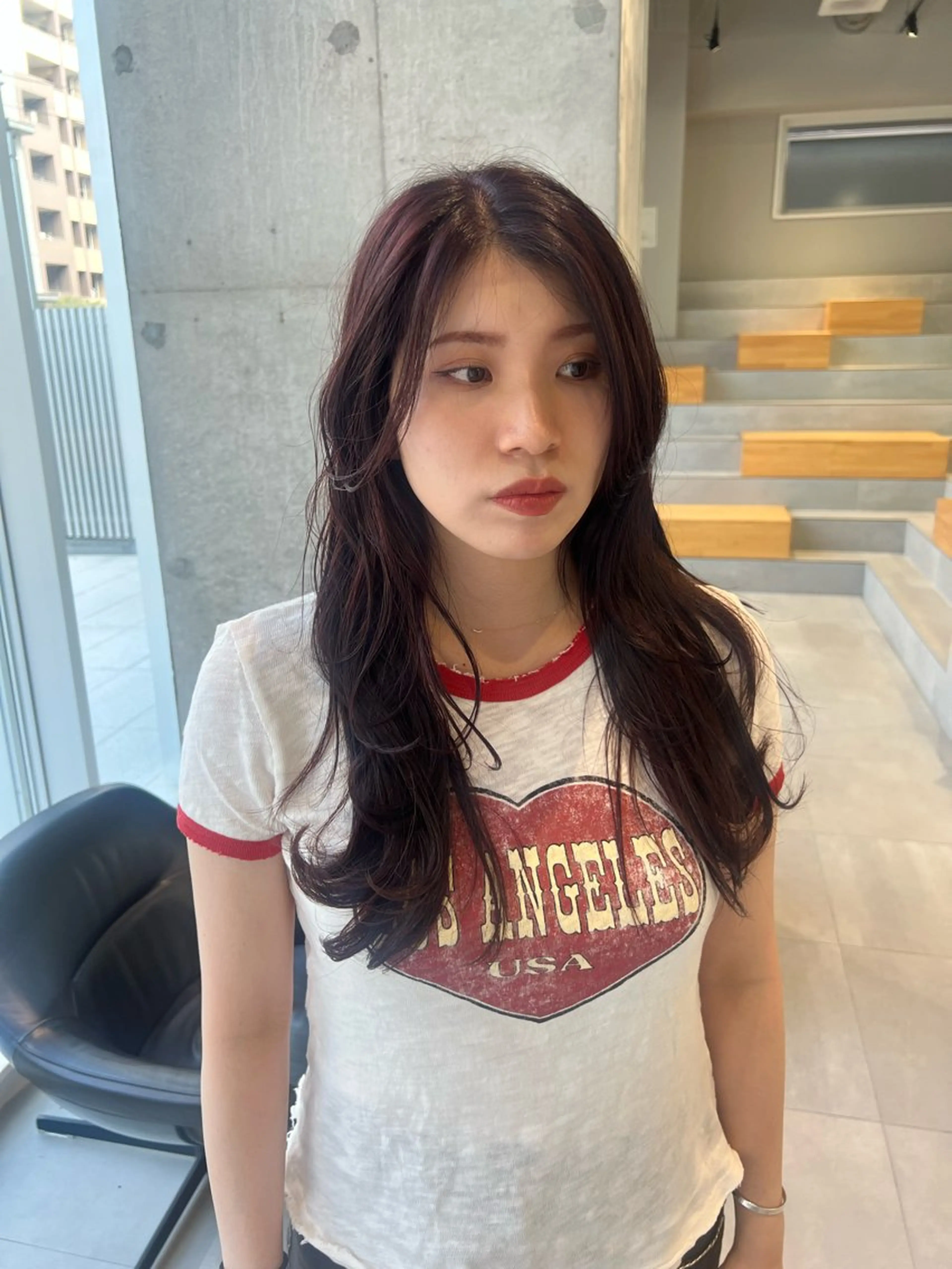 ロング カラー レイヤーカット カット ヘアカラー トリートメント 吉沢遣人/レイヤー 艶カラー/抜け感のヘアスタイル