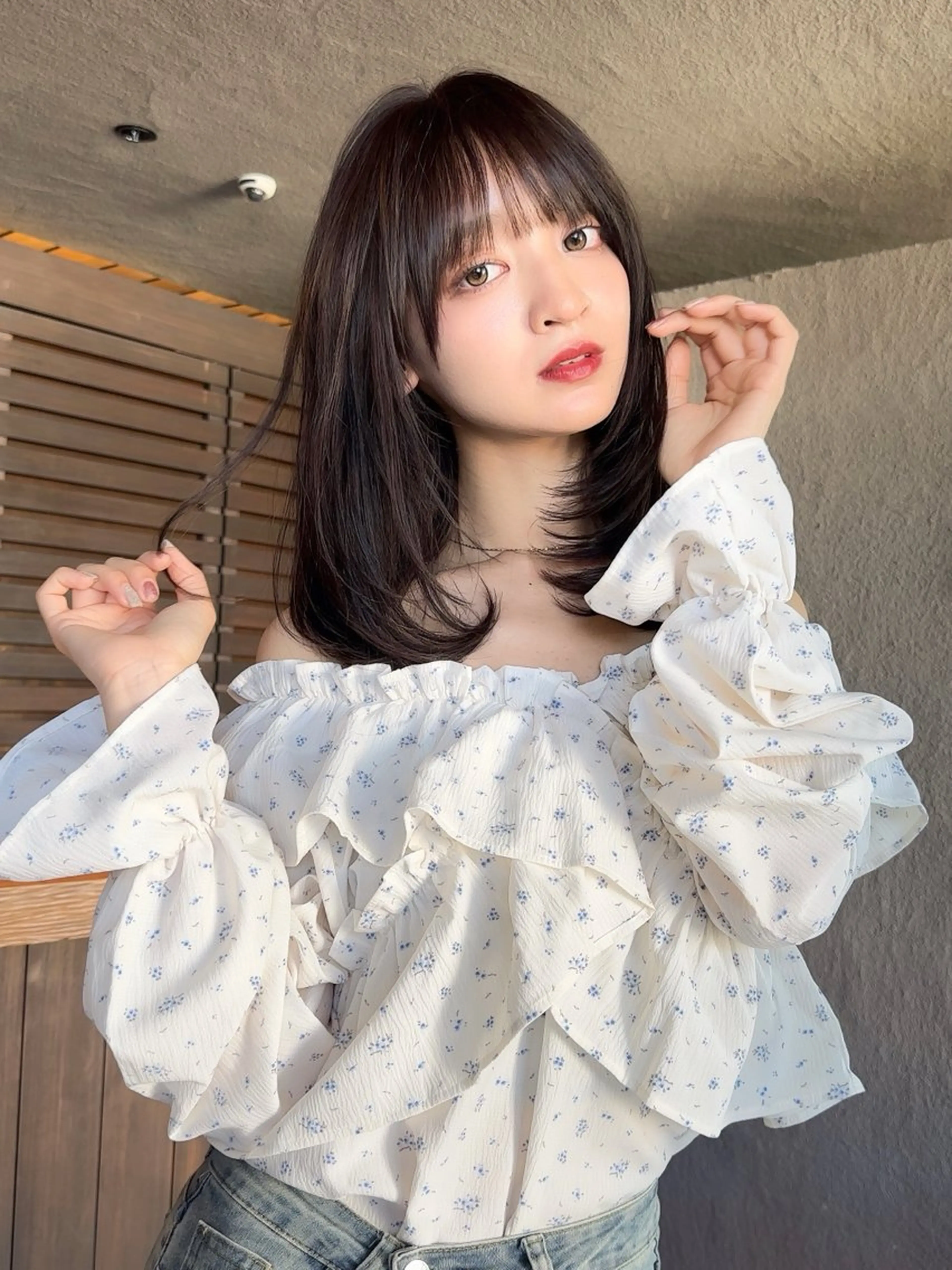 セミロング カラー 韓国風ヘア レイヤーカット カット ヘアカラー トリートメント 韓国ヘア/レイヤー /大嶽佑馬のヘアスタイル